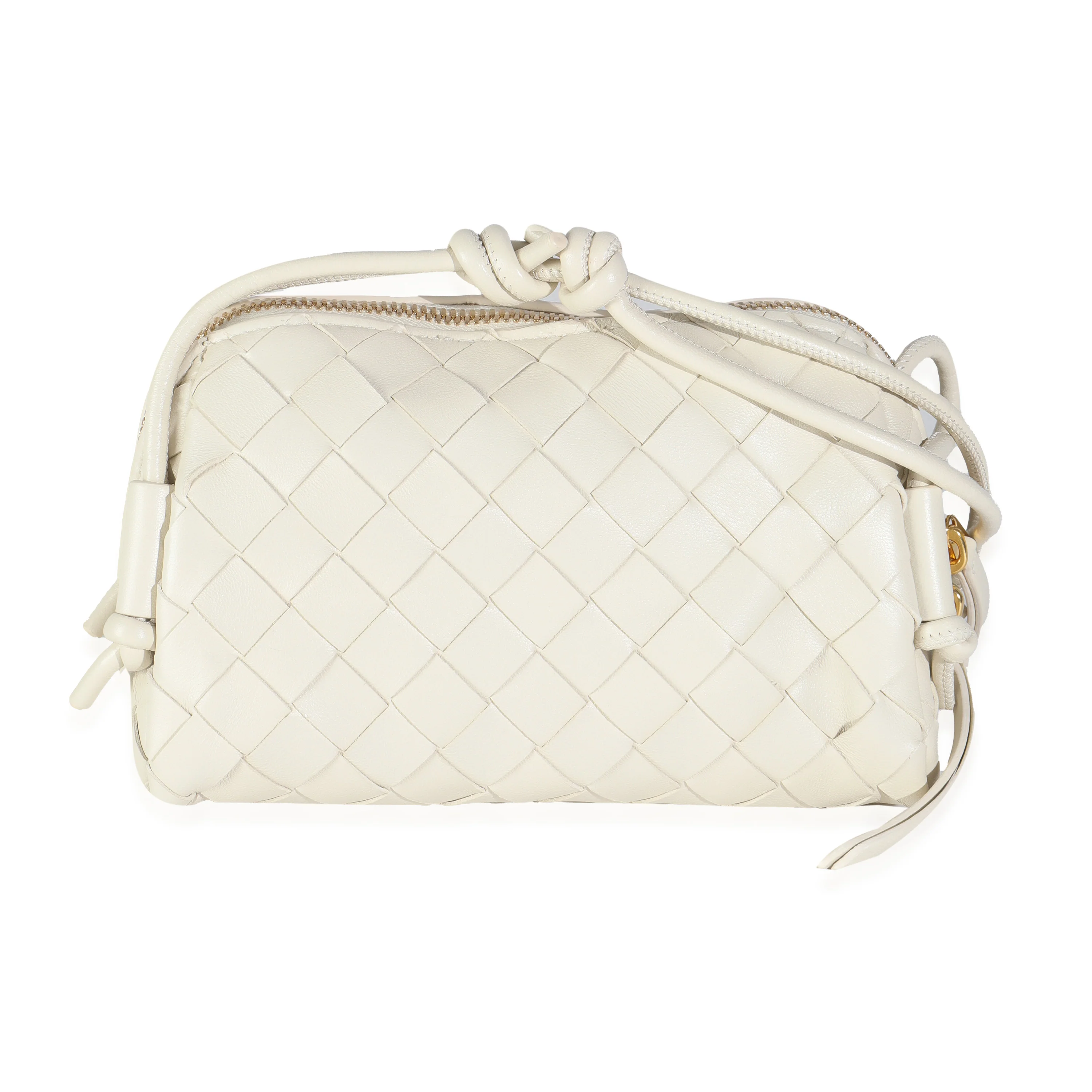 White Intrecciato Nappa Concert Pouch - Image 5