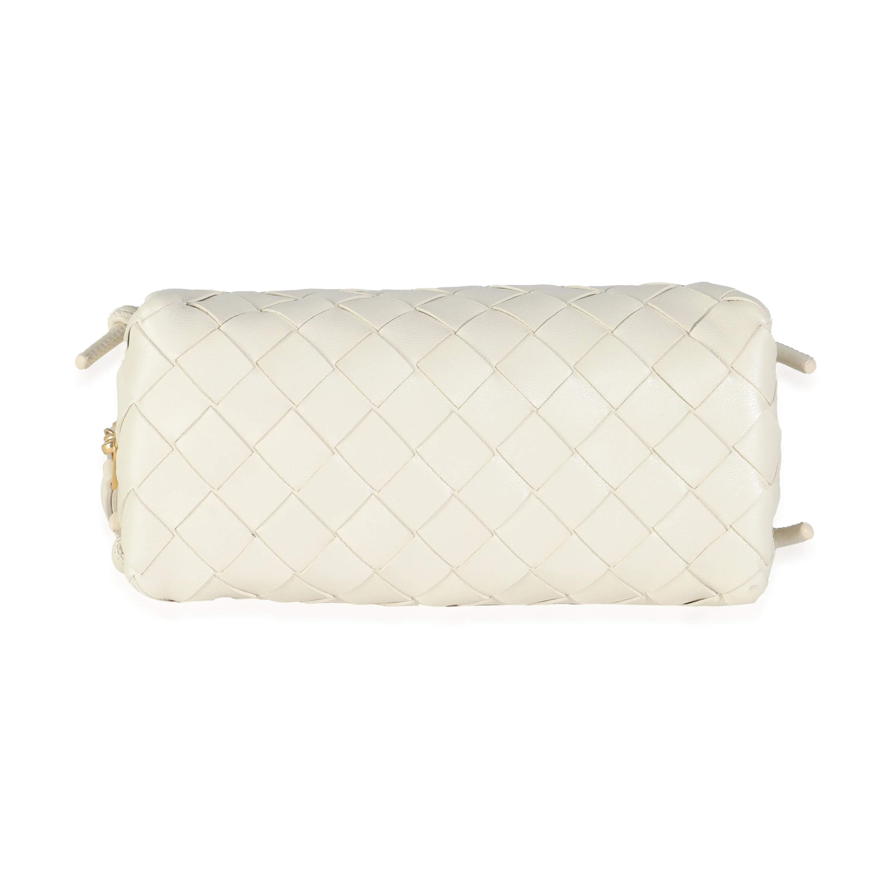 White Intrecciato Nappa Concert Pouch - Image 7