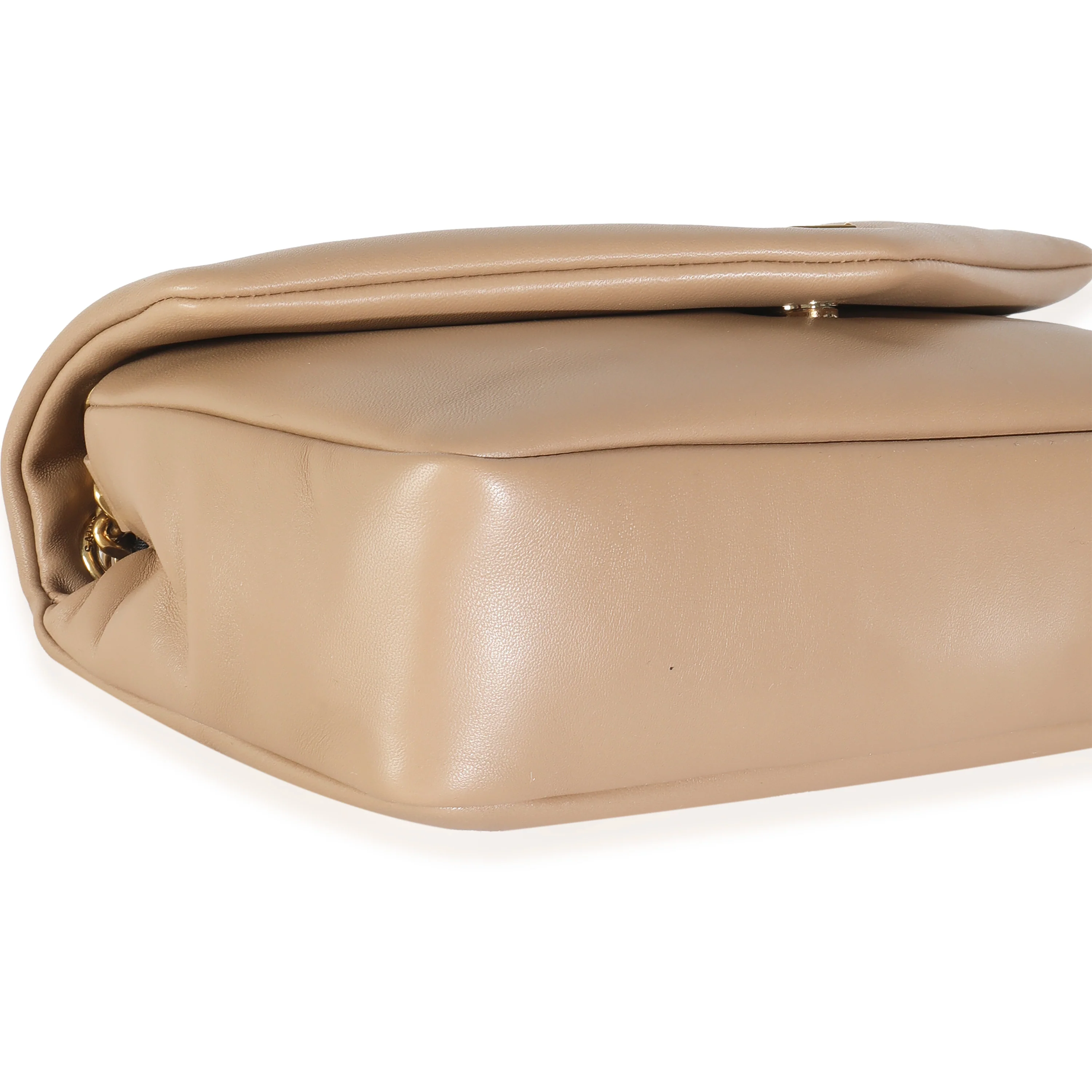 Dark Toffee Plunged Lambskin Small Calypso - Image 6