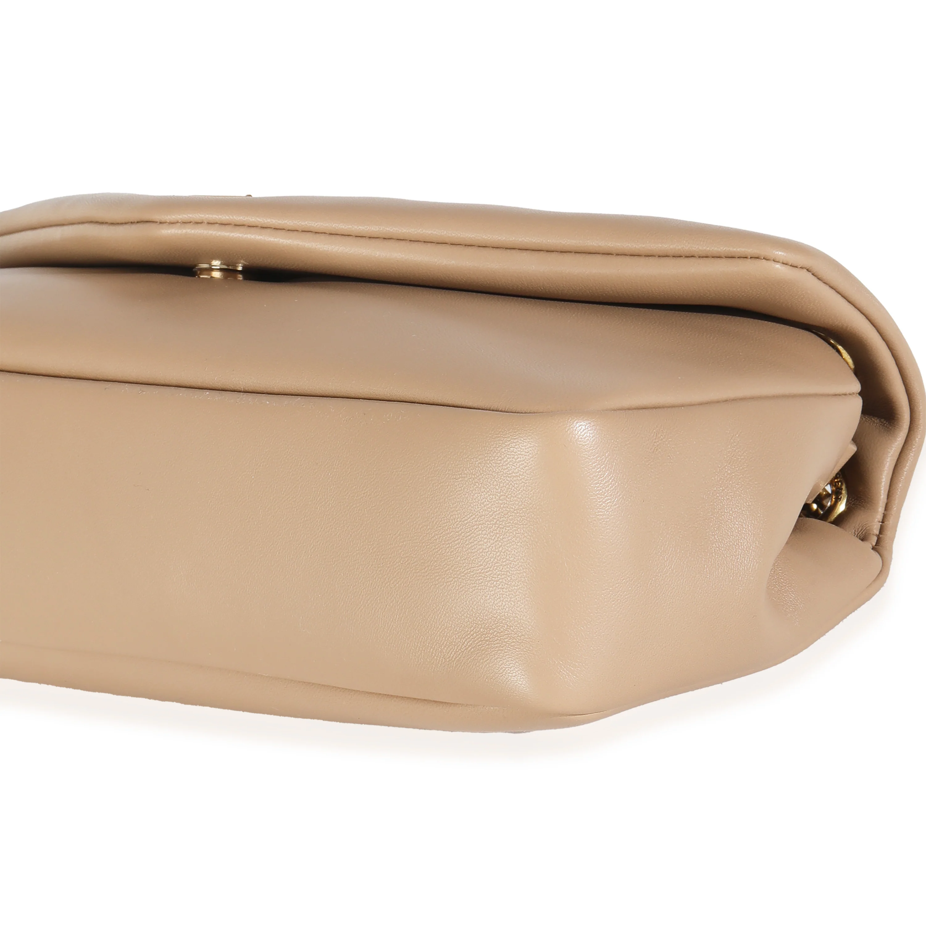 Dark Toffee Plunged Lambskin Small Calypso - Image 7