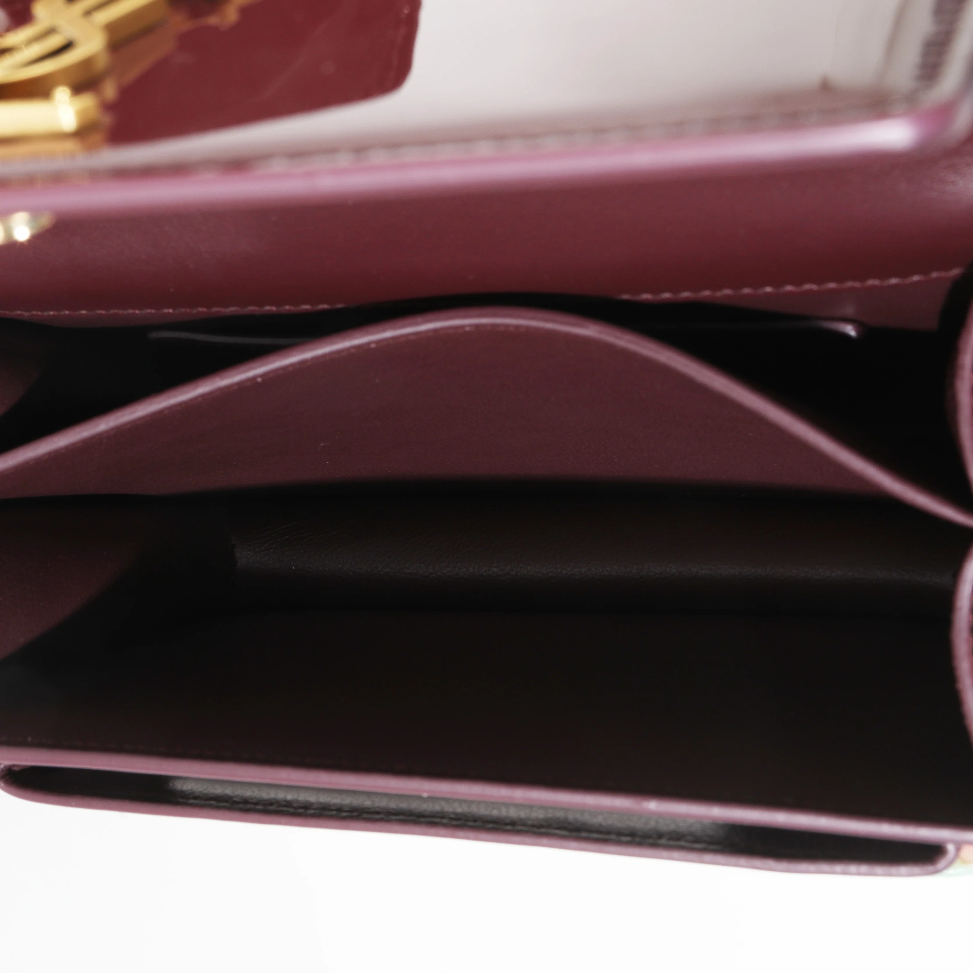 Red Wine Patent Monogram Small Sunset Bag - Image 10