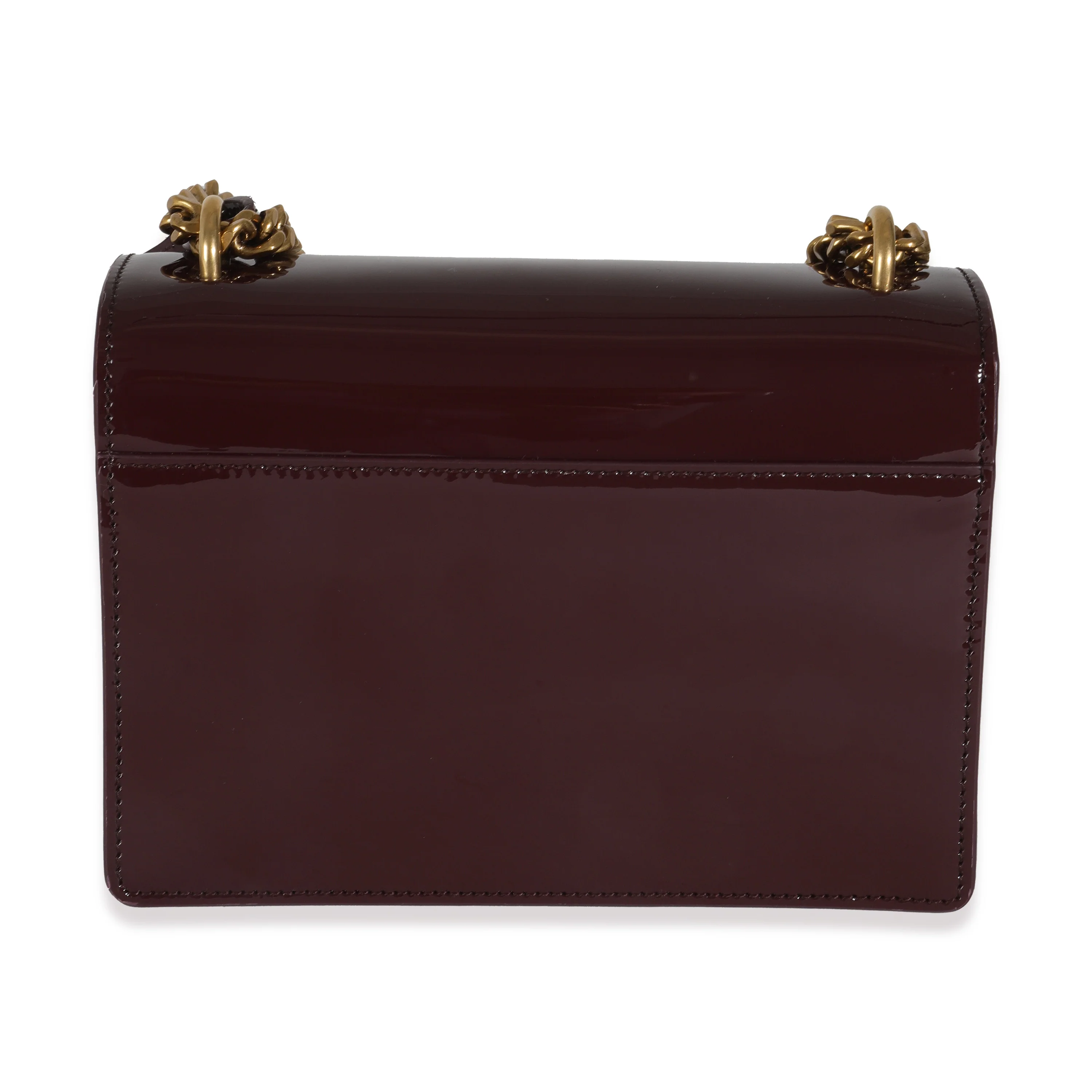 Red Wine Patent Monogram Small Sunset Bag - Image 4