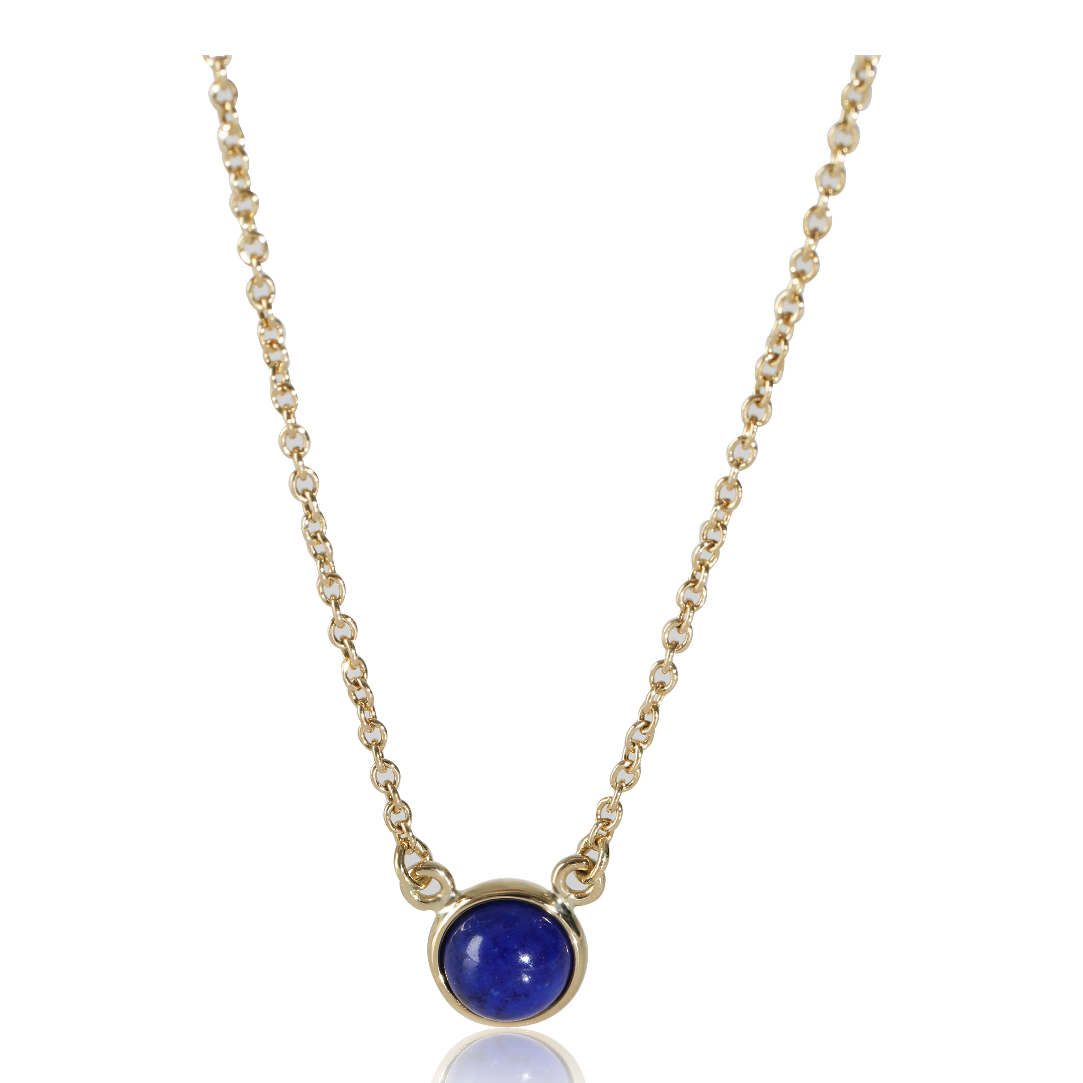 Color By The Yard Lapis Pendant in 18k Yellow Gold