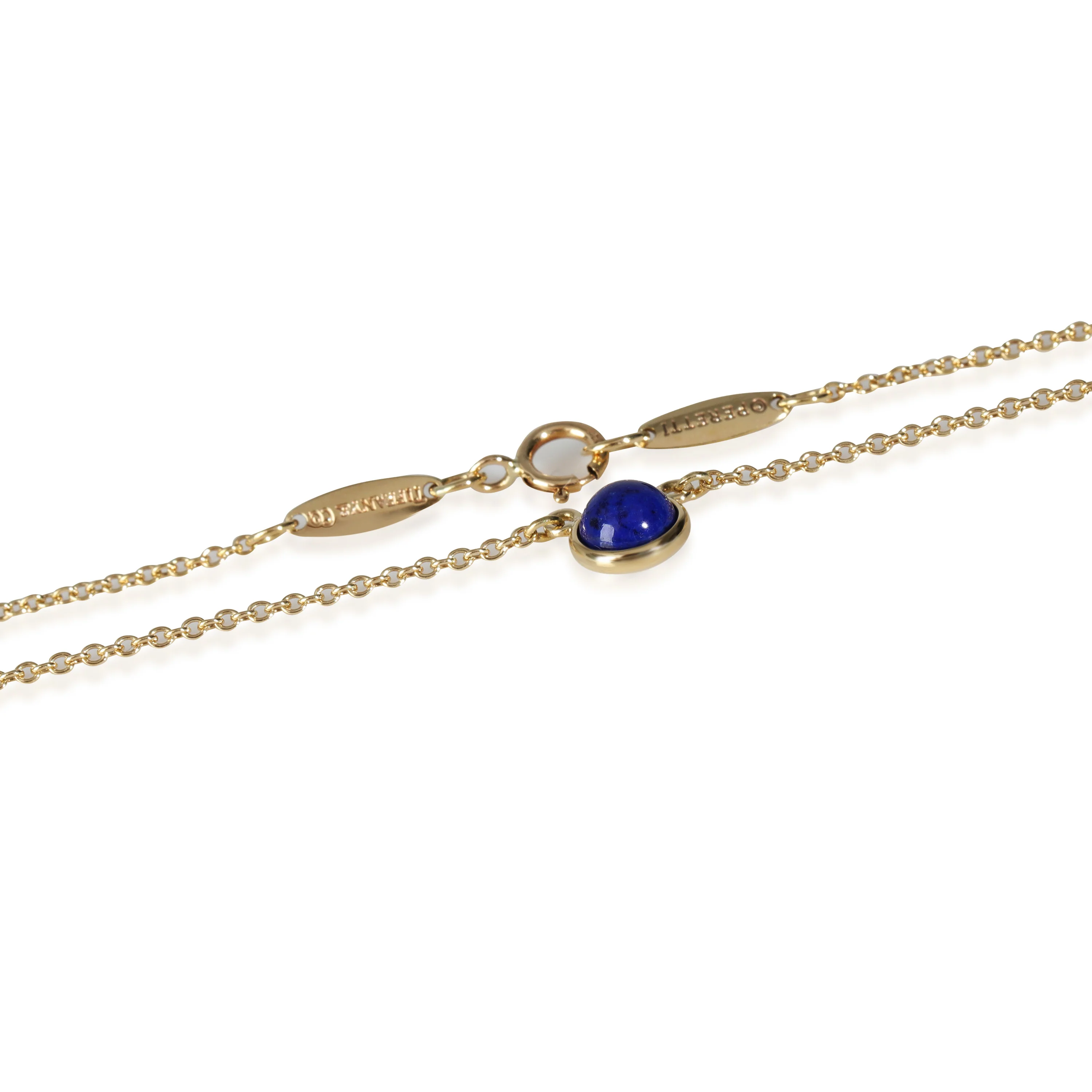 Color By The Yard Lapis Pendant in 18k Yellow Gold - Image 4