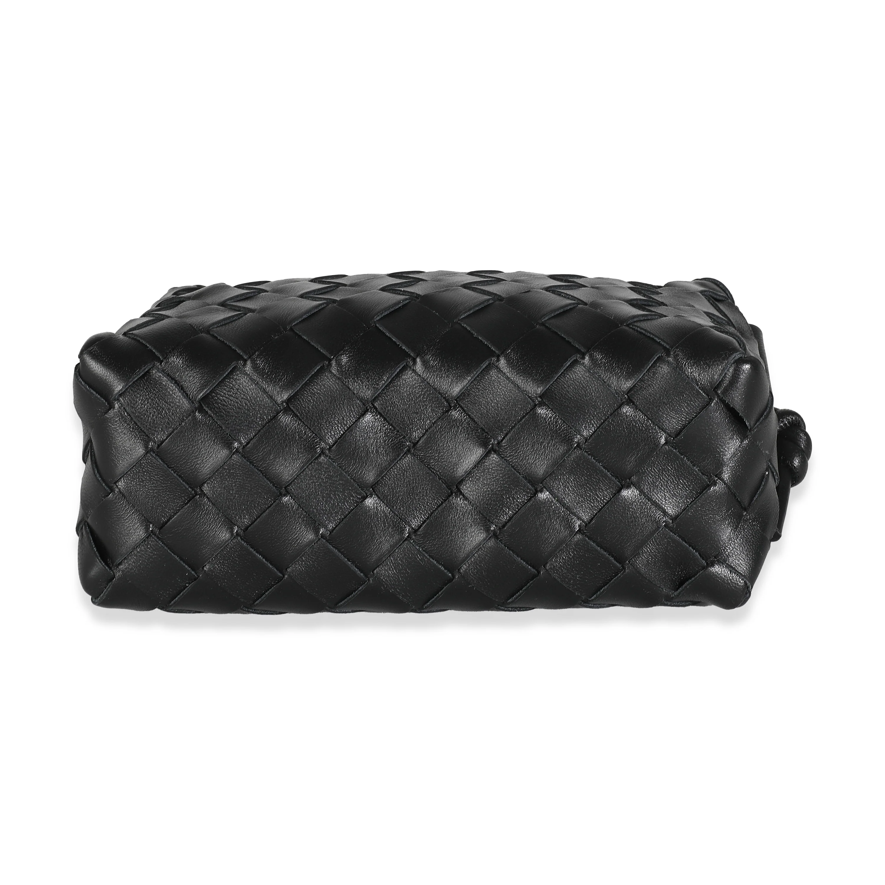 Black Nappa Intrecciato Mini Loop Camera Bag - Image 5