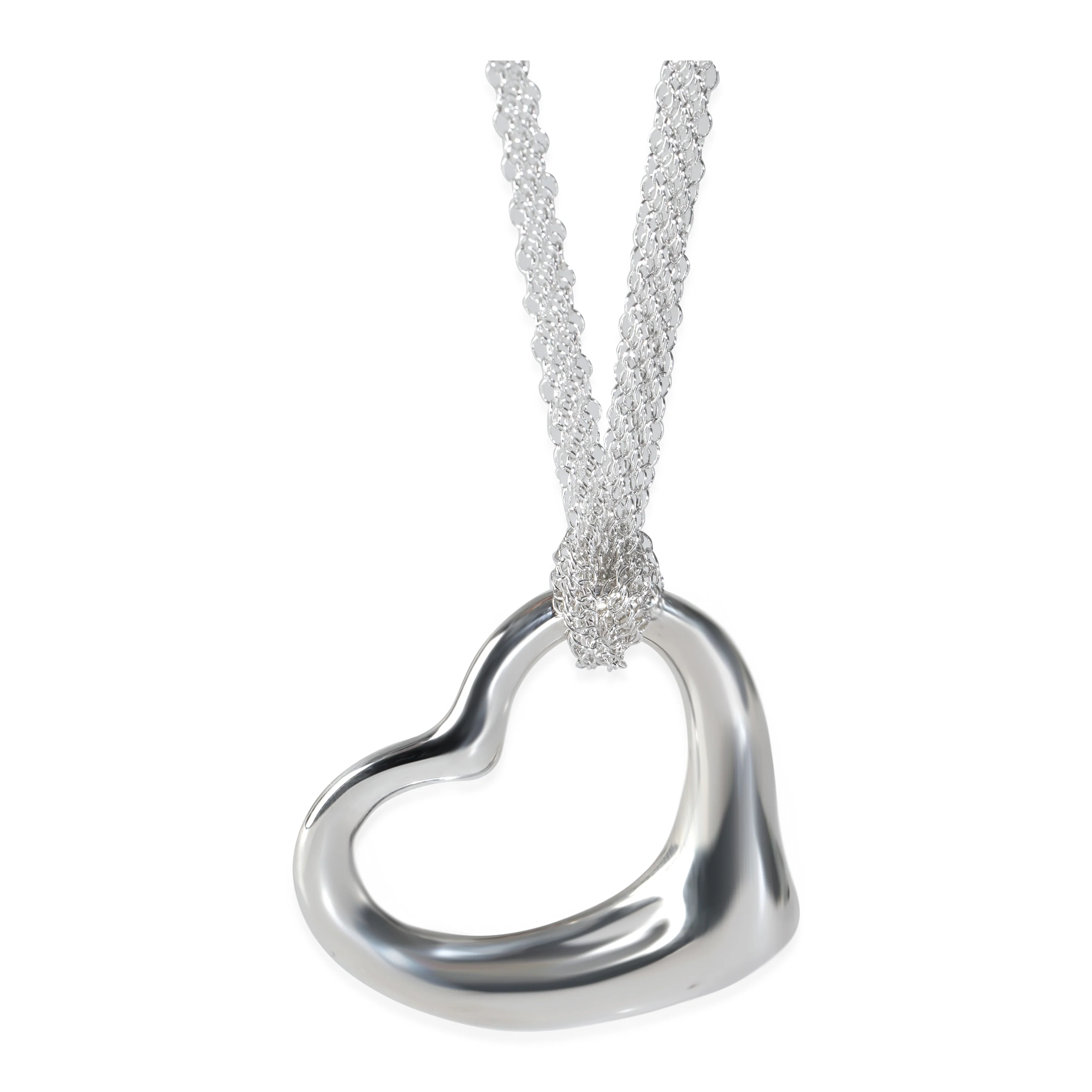 Elsa Peretti Open Heart Necklace in Sterling Silver