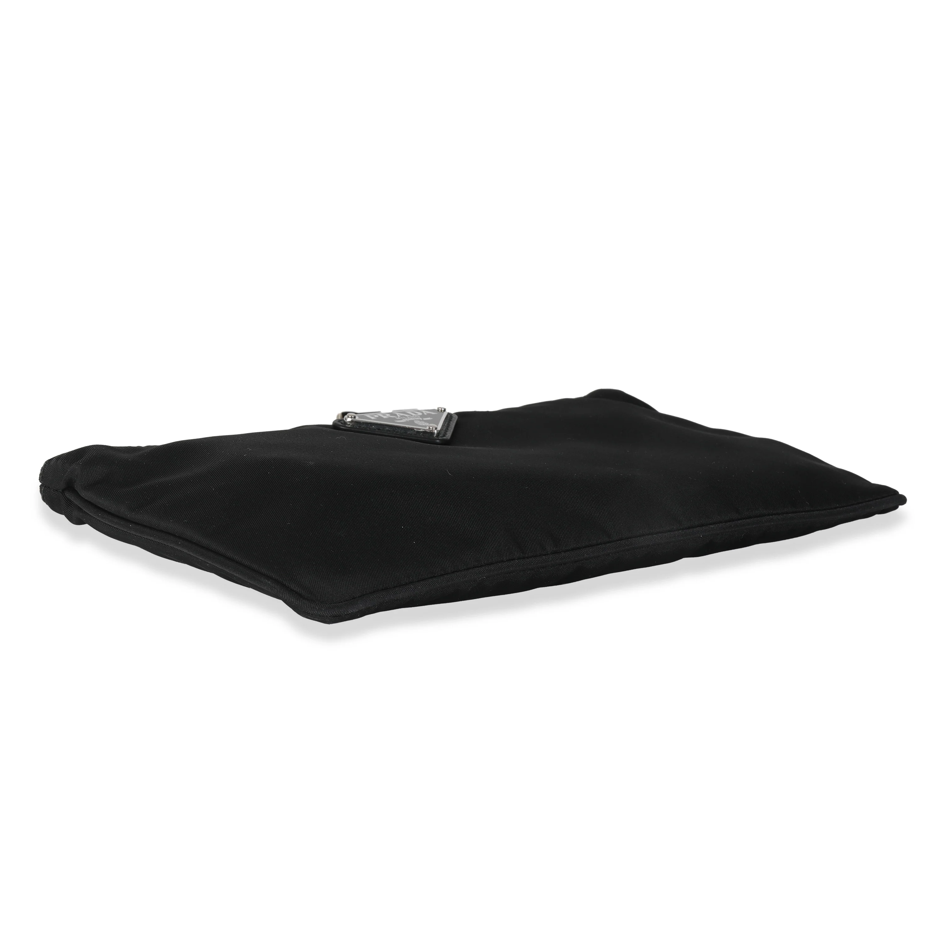 Black Nylon Logo Wristlet Clutch - Image 6