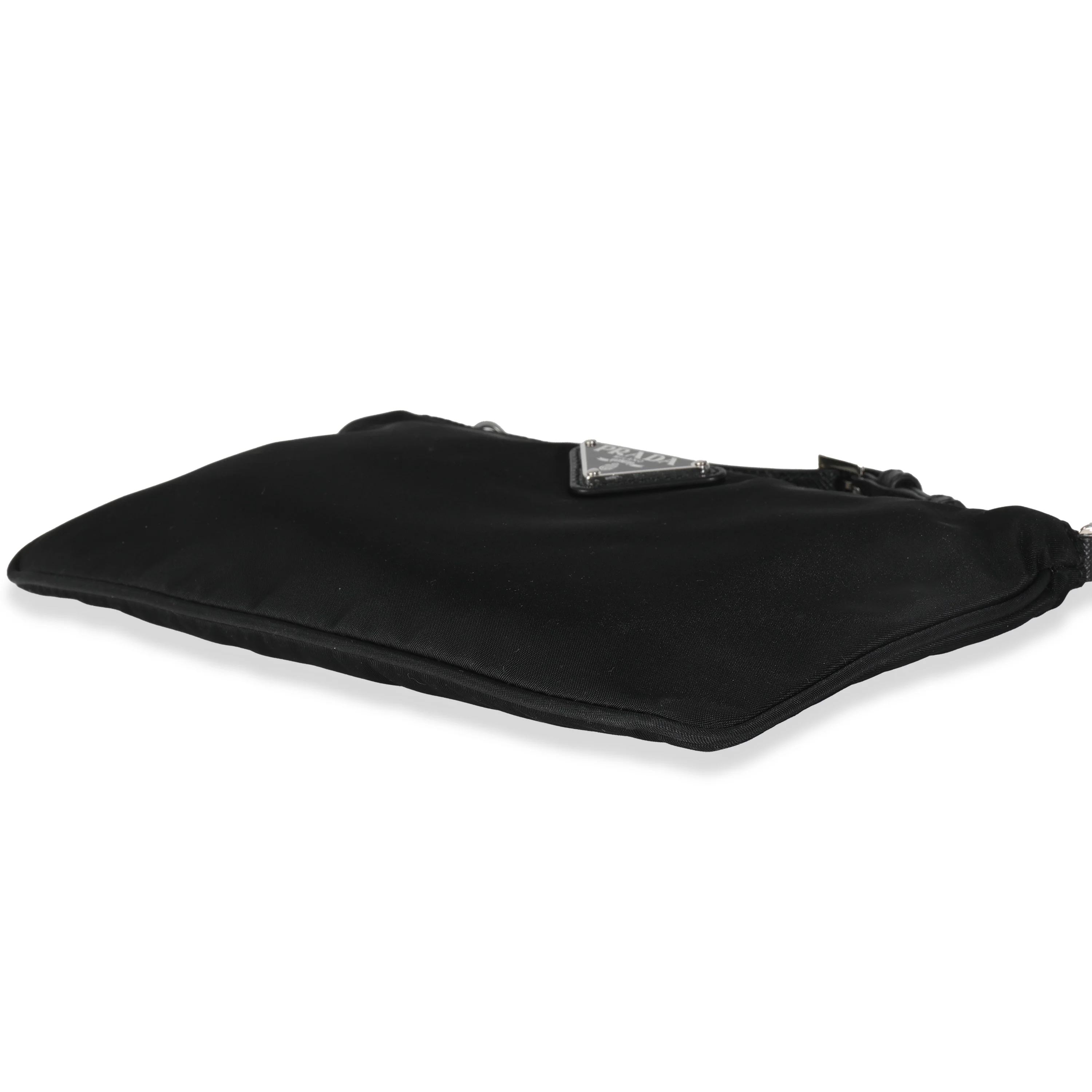 Black Nylon Logo Wristlet Clutch - Image 7