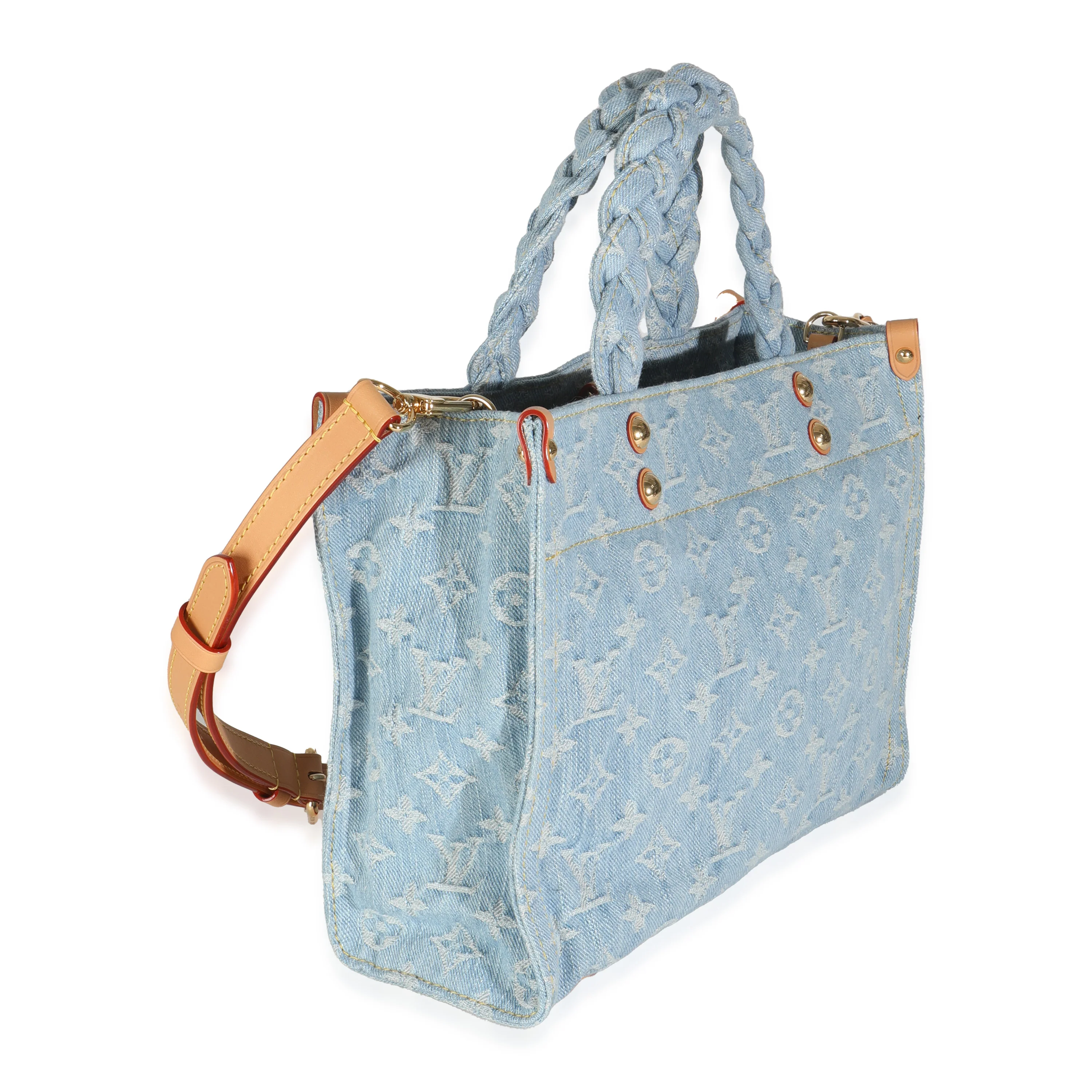Sky Blue Monogram Denim Let Go PM - Image 3
