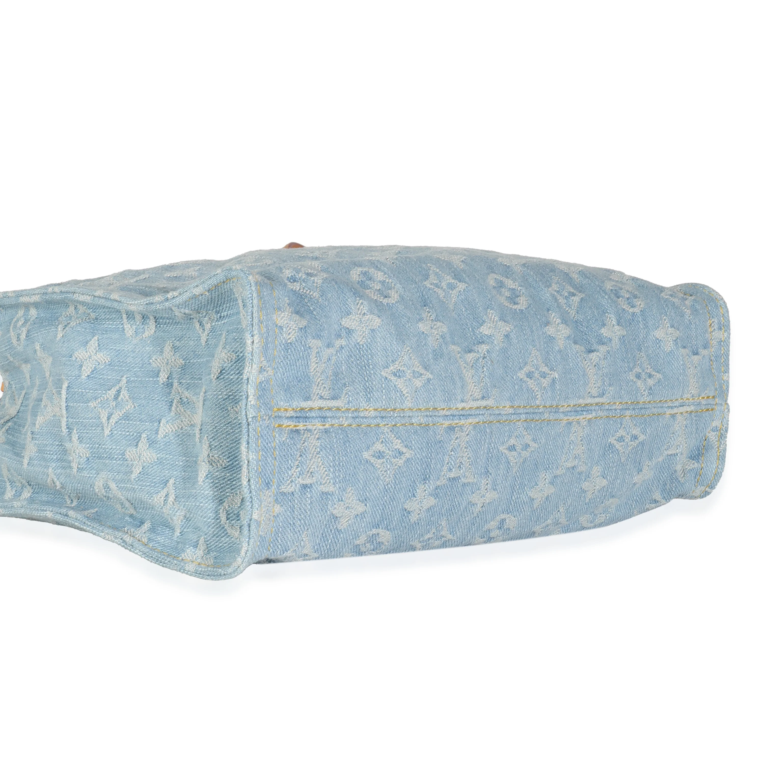 Sky Blue Monogram Denim Let Go PM - Image 6