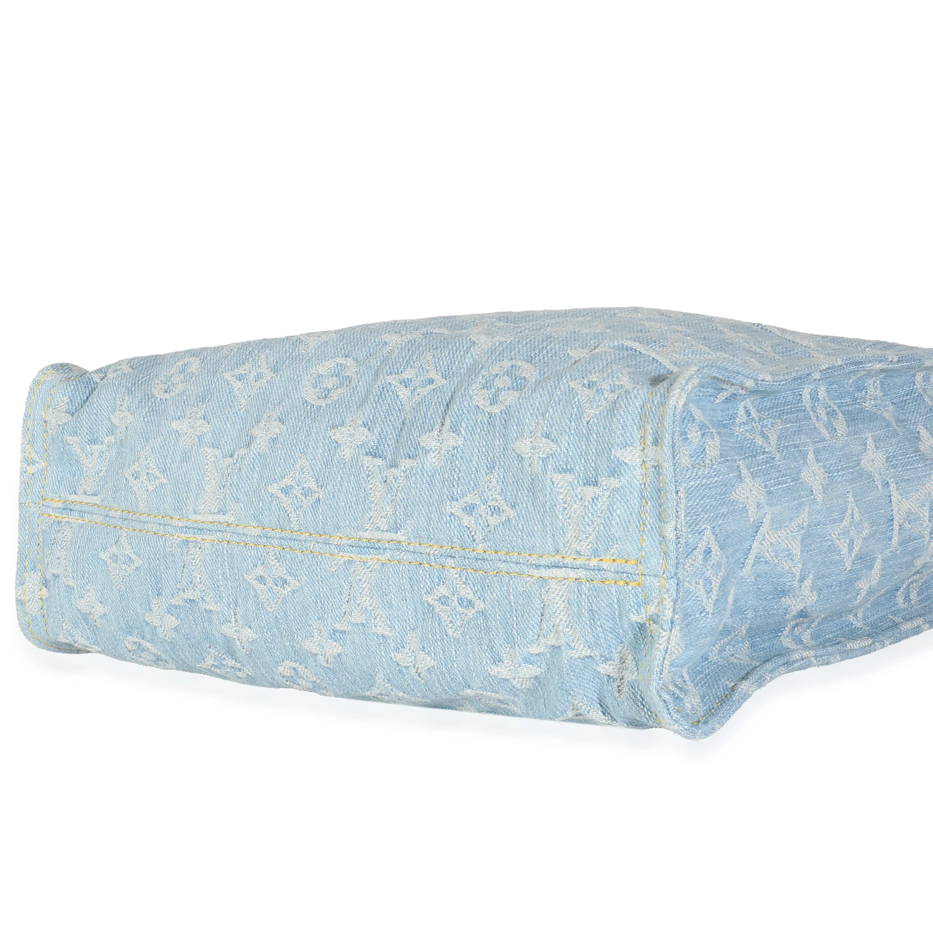 Sky Blue Monogram Denim Let Go PM - Image 7