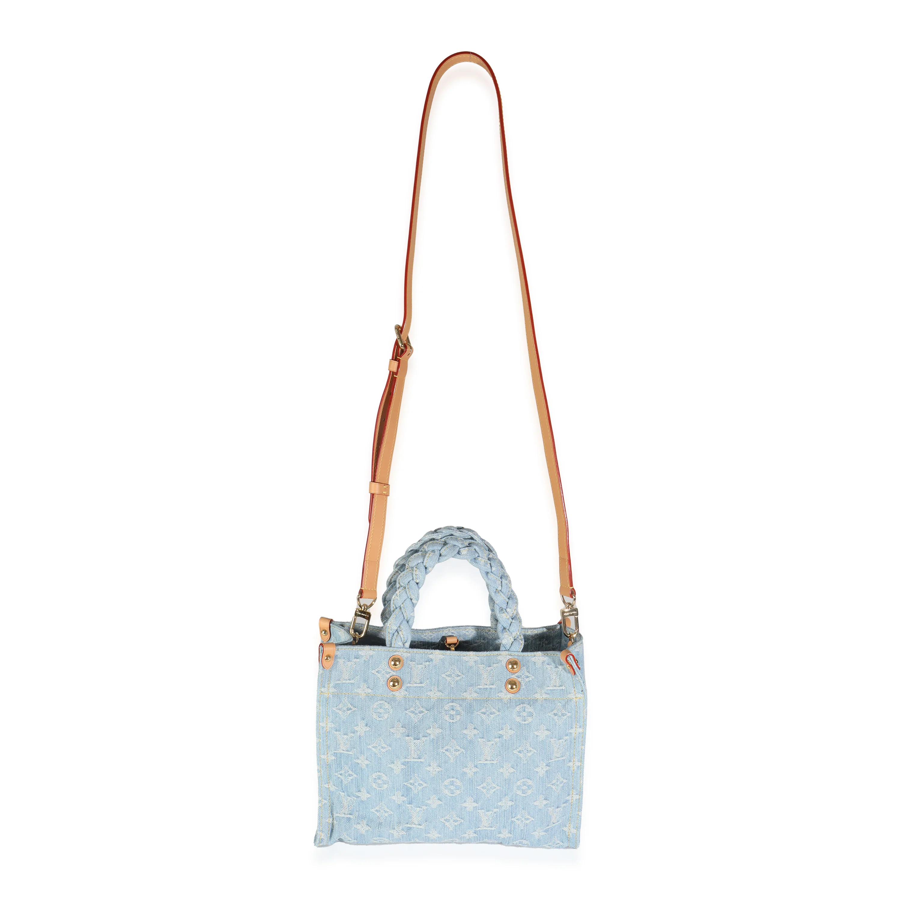 Sky Blue Monogram Denim Let Go PM - Image 8