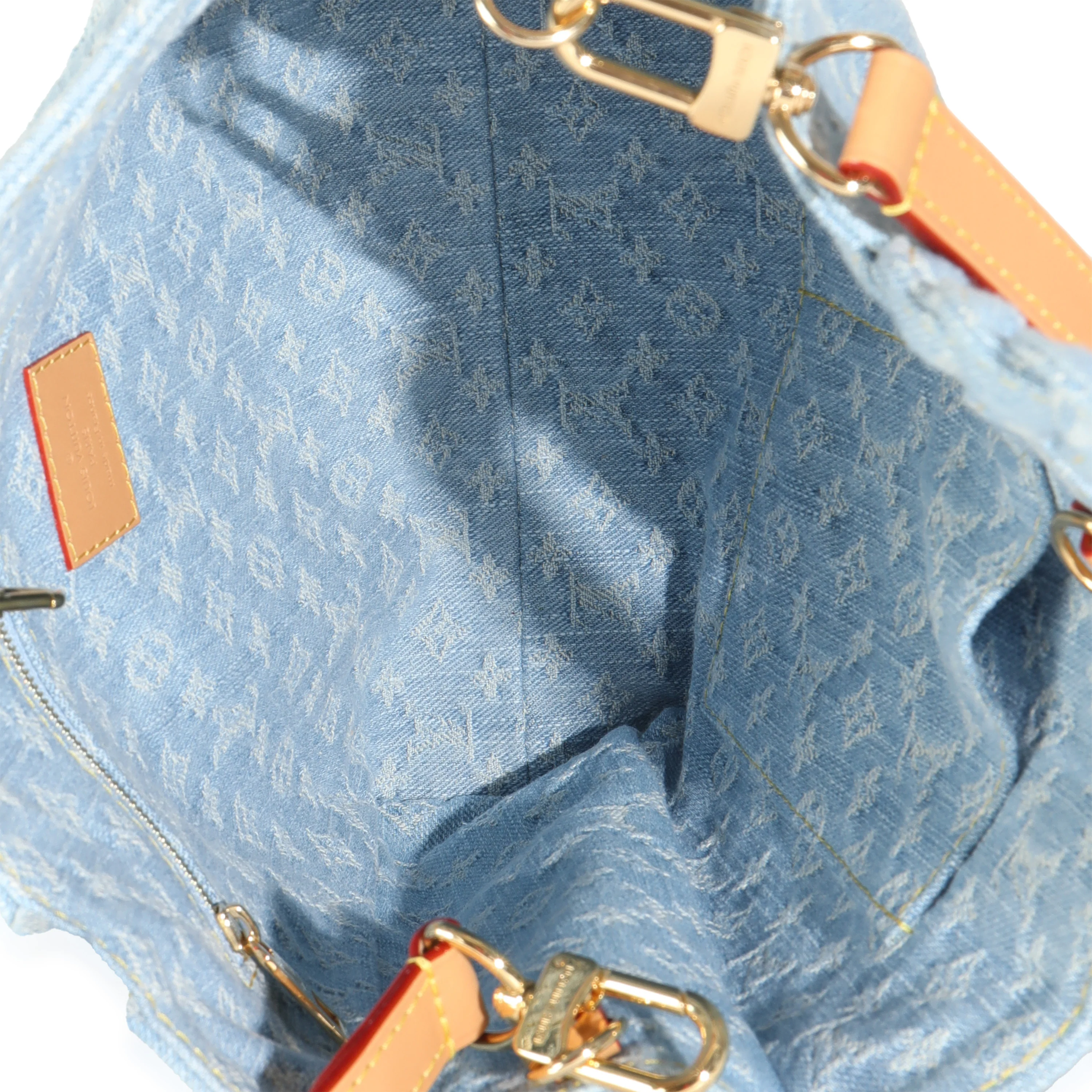 Sky Blue Monogram Denim Let Go PM - Image 9