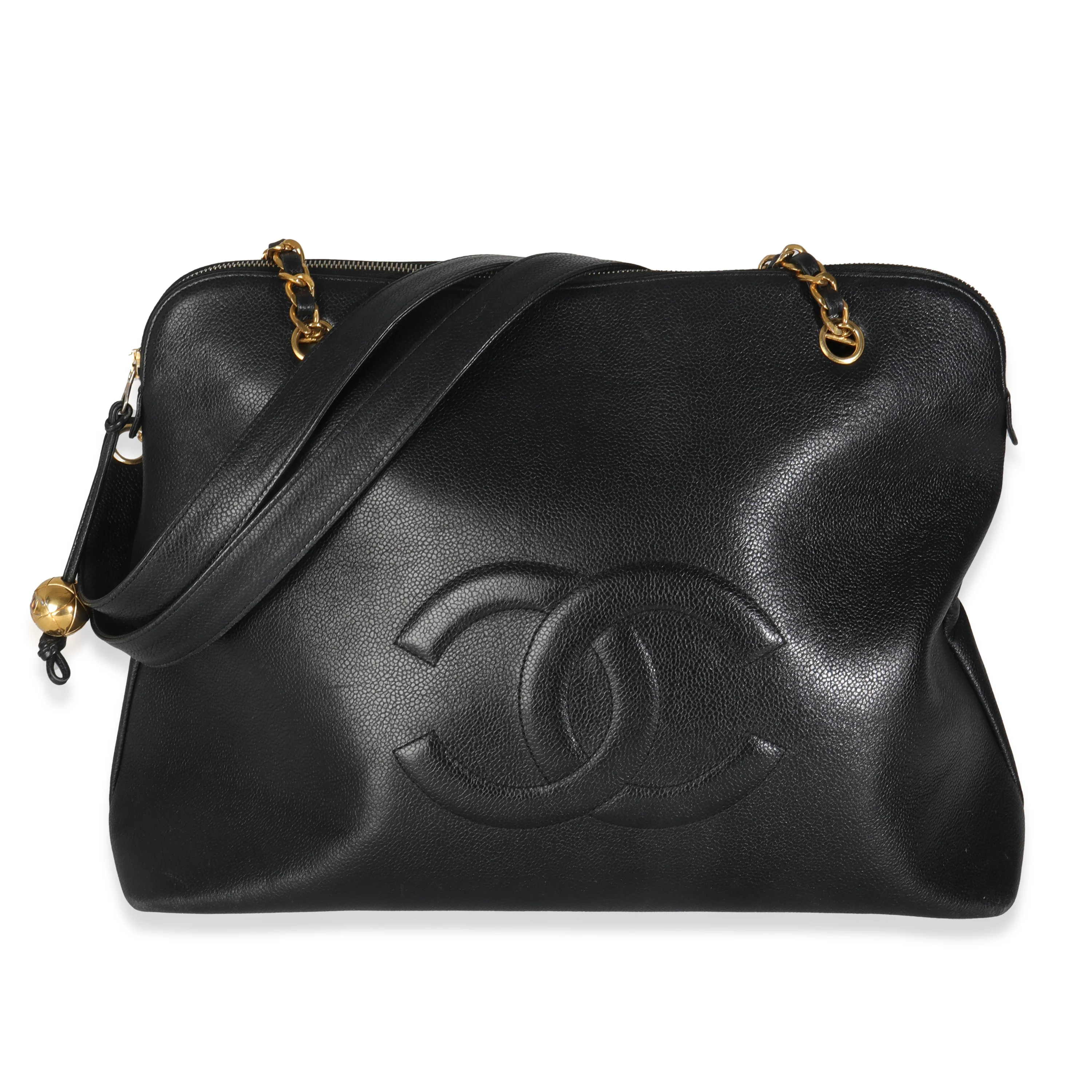 Vintage Black Caviar Timeless Shopping Tote