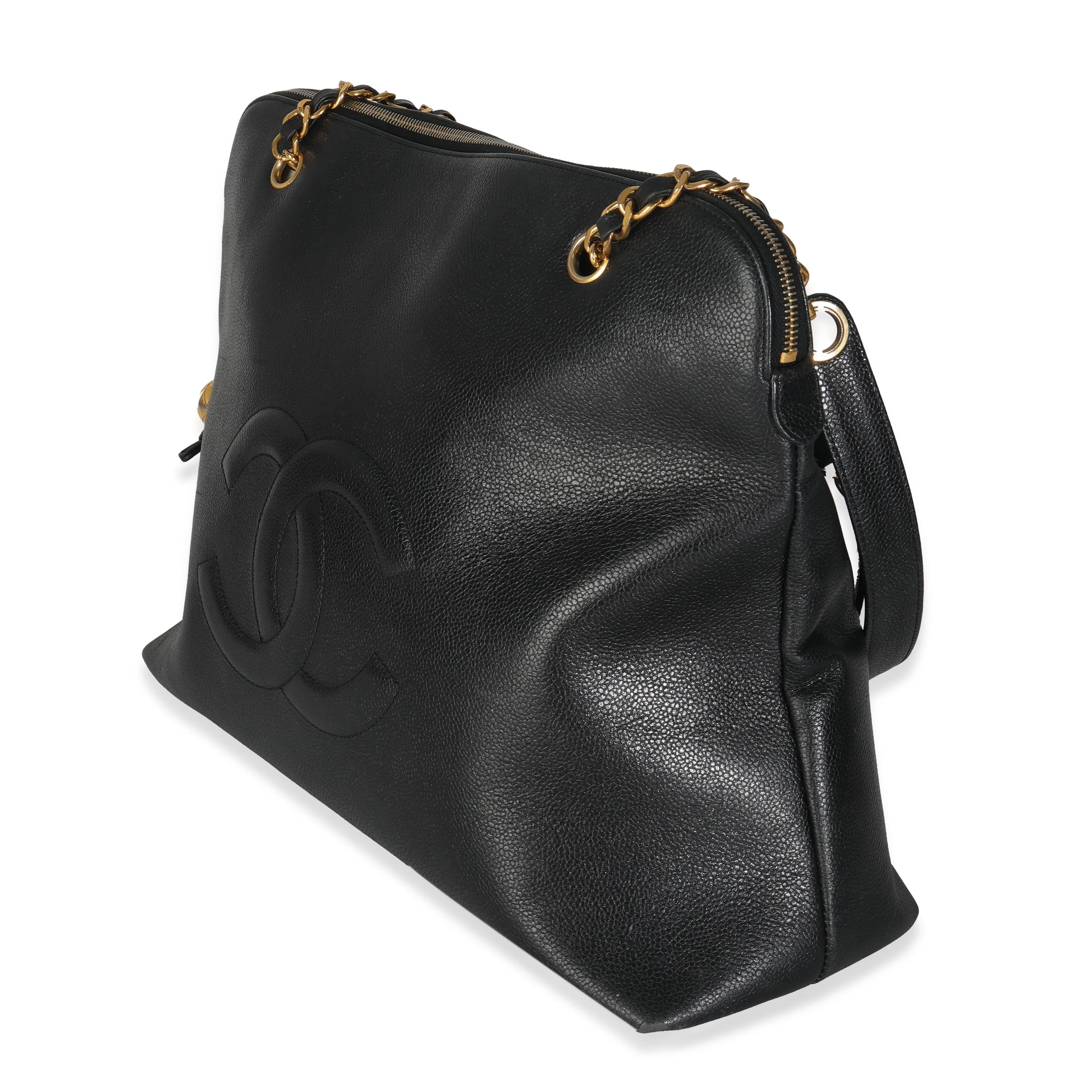 Vintage Black Caviar Timeless Shopping Tote - Image 2