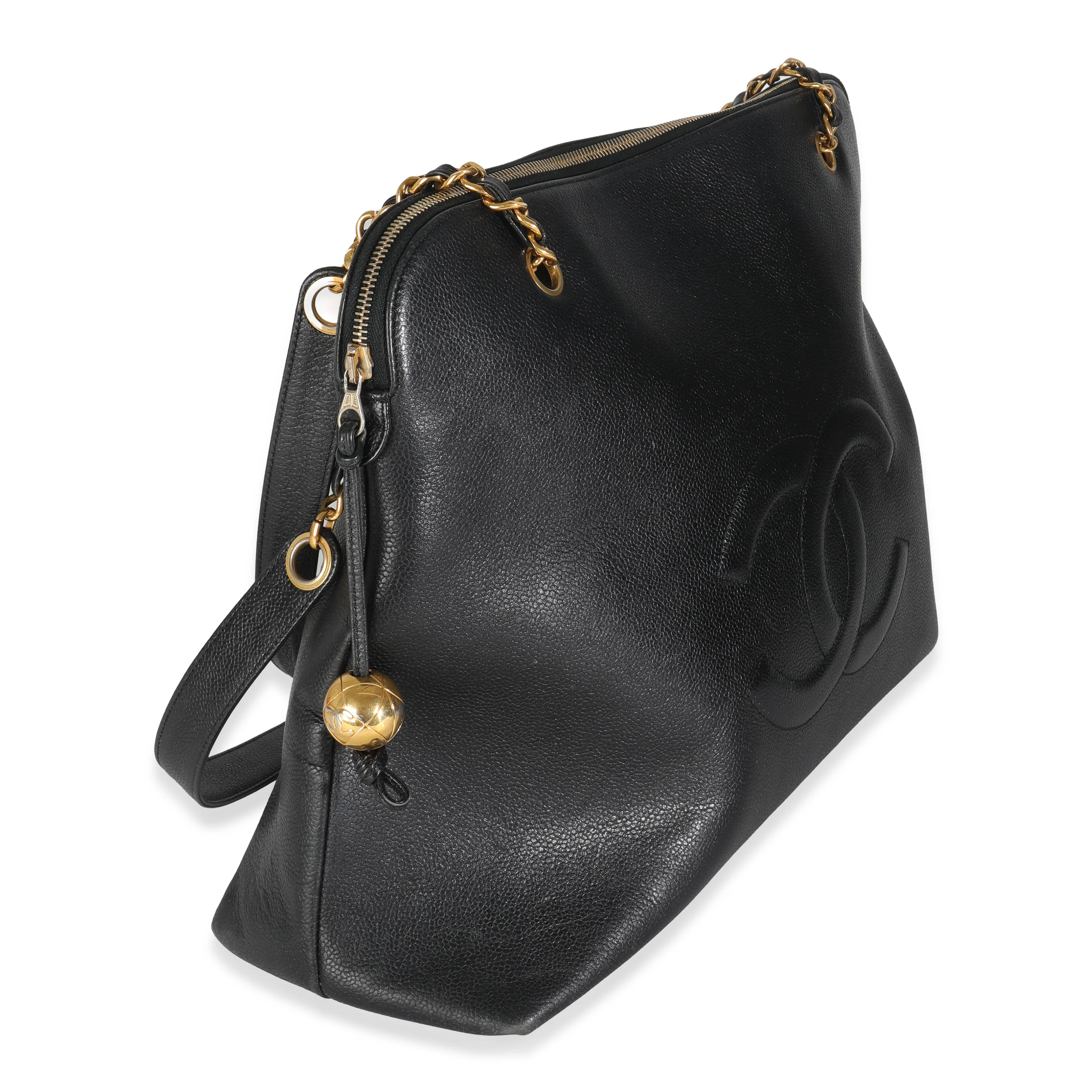 Vintage Black Caviar Timeless Shopping Tote - Image 3
