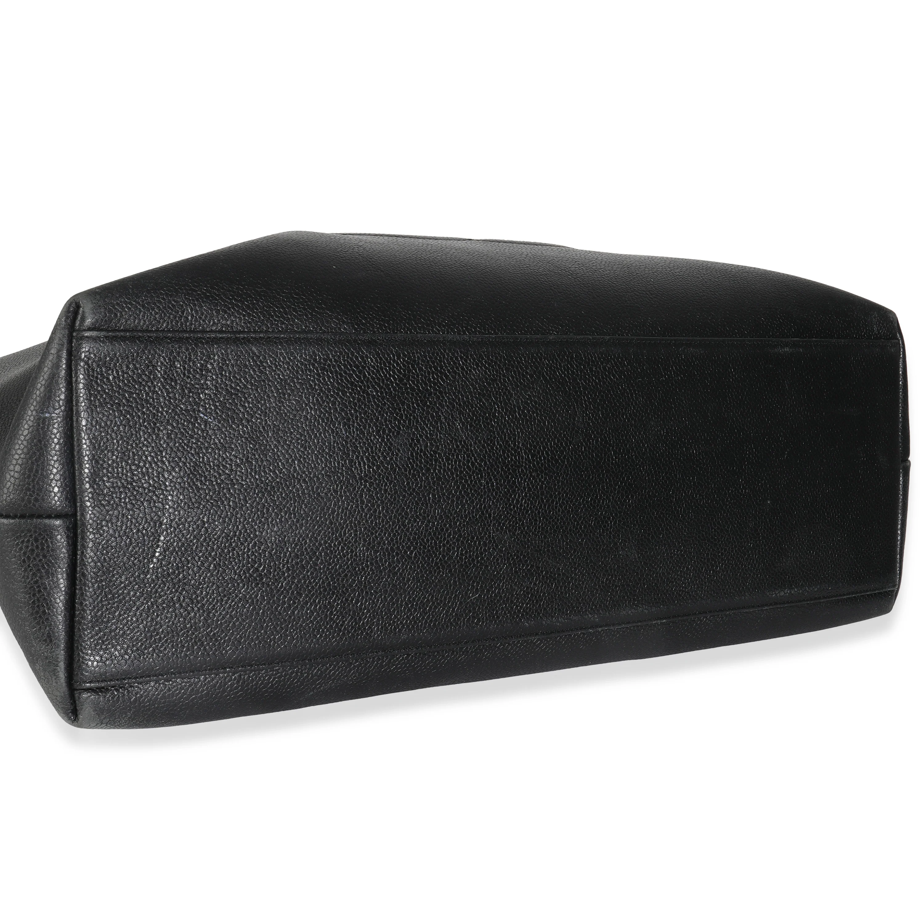 Vintage Black Caviar Timeless Shopping Tote - Image 6