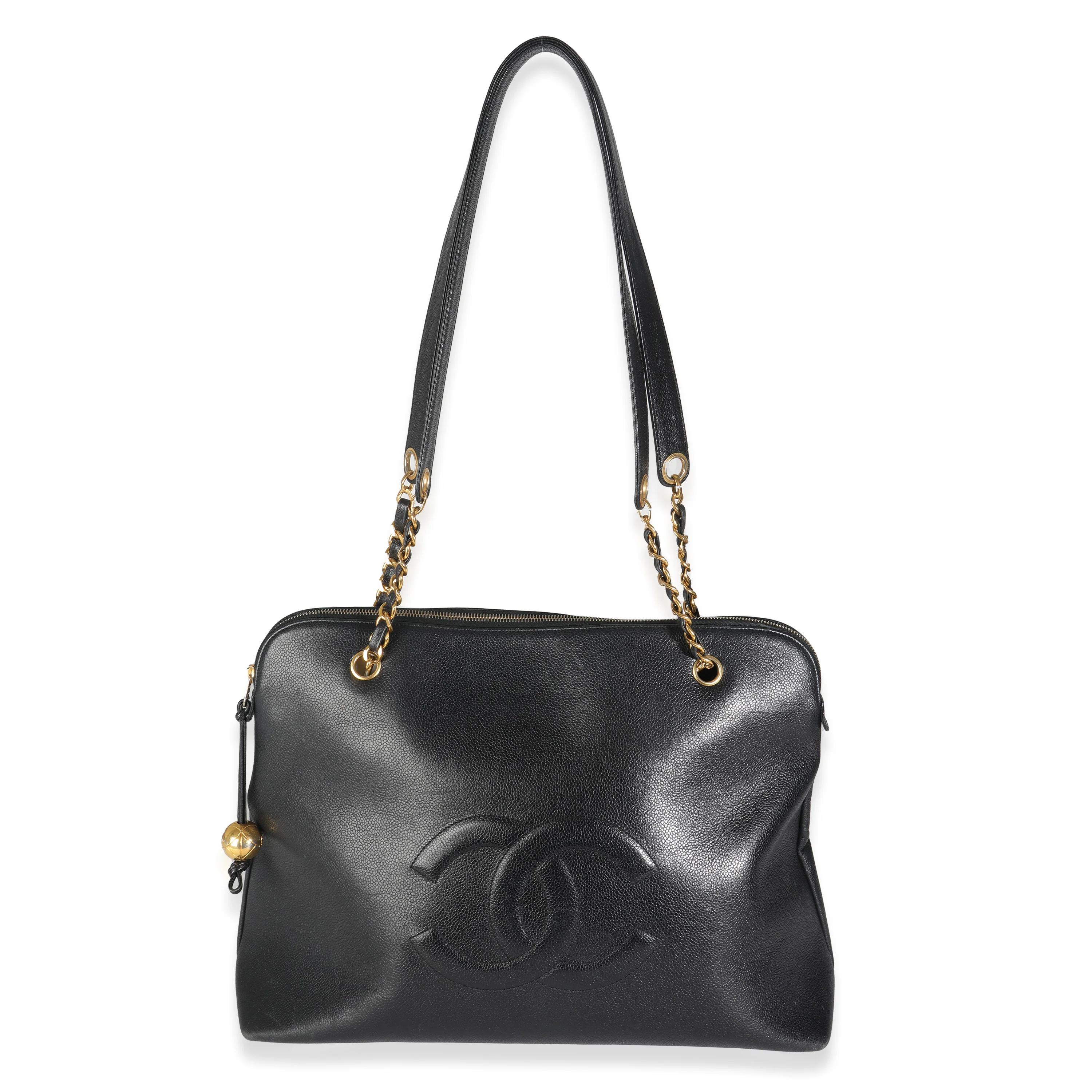 Vintage Black Caviar Timeless Shopping Tote - Image 8