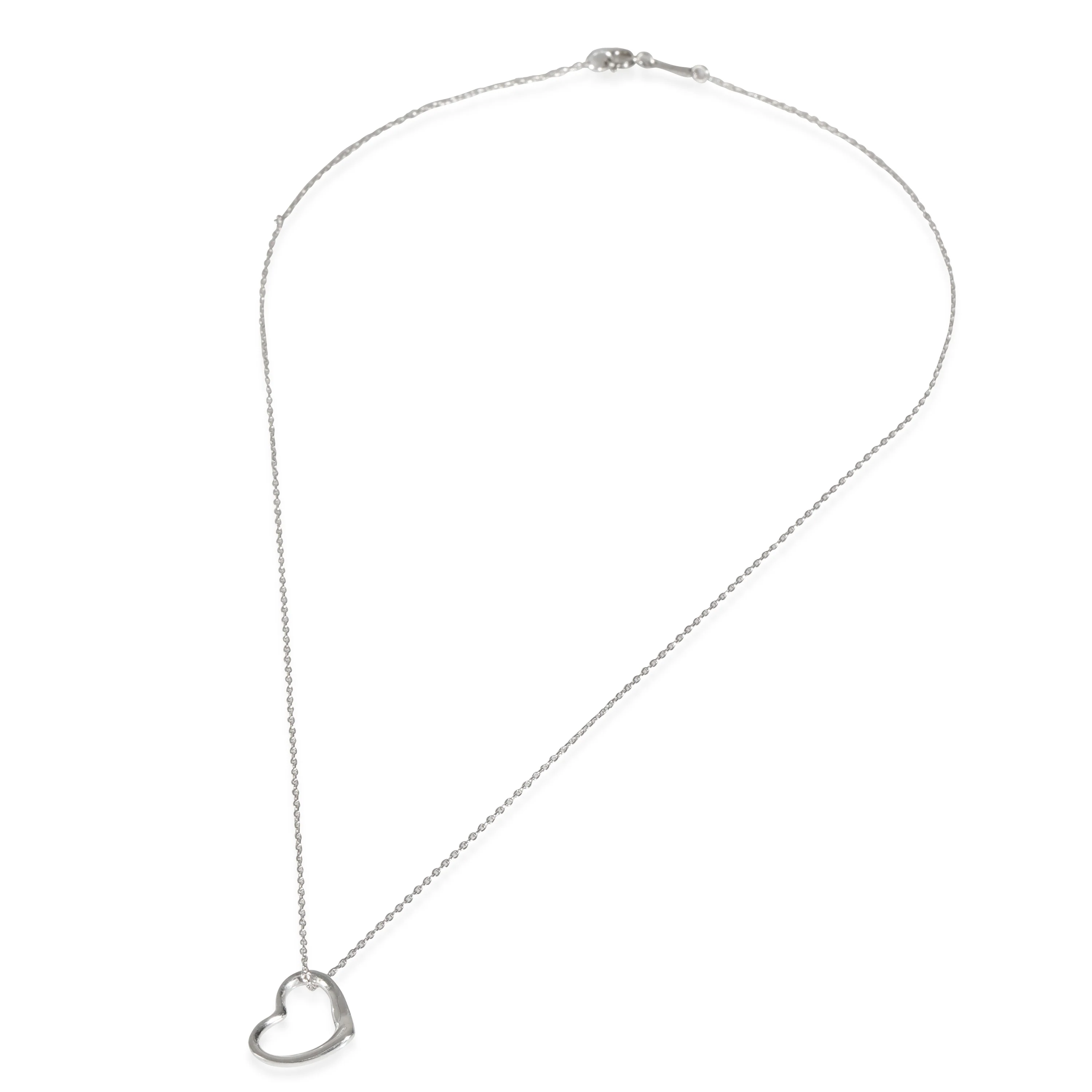 Elsa Peretti Open Heart Pendant in  Sterling Silver - Image 2