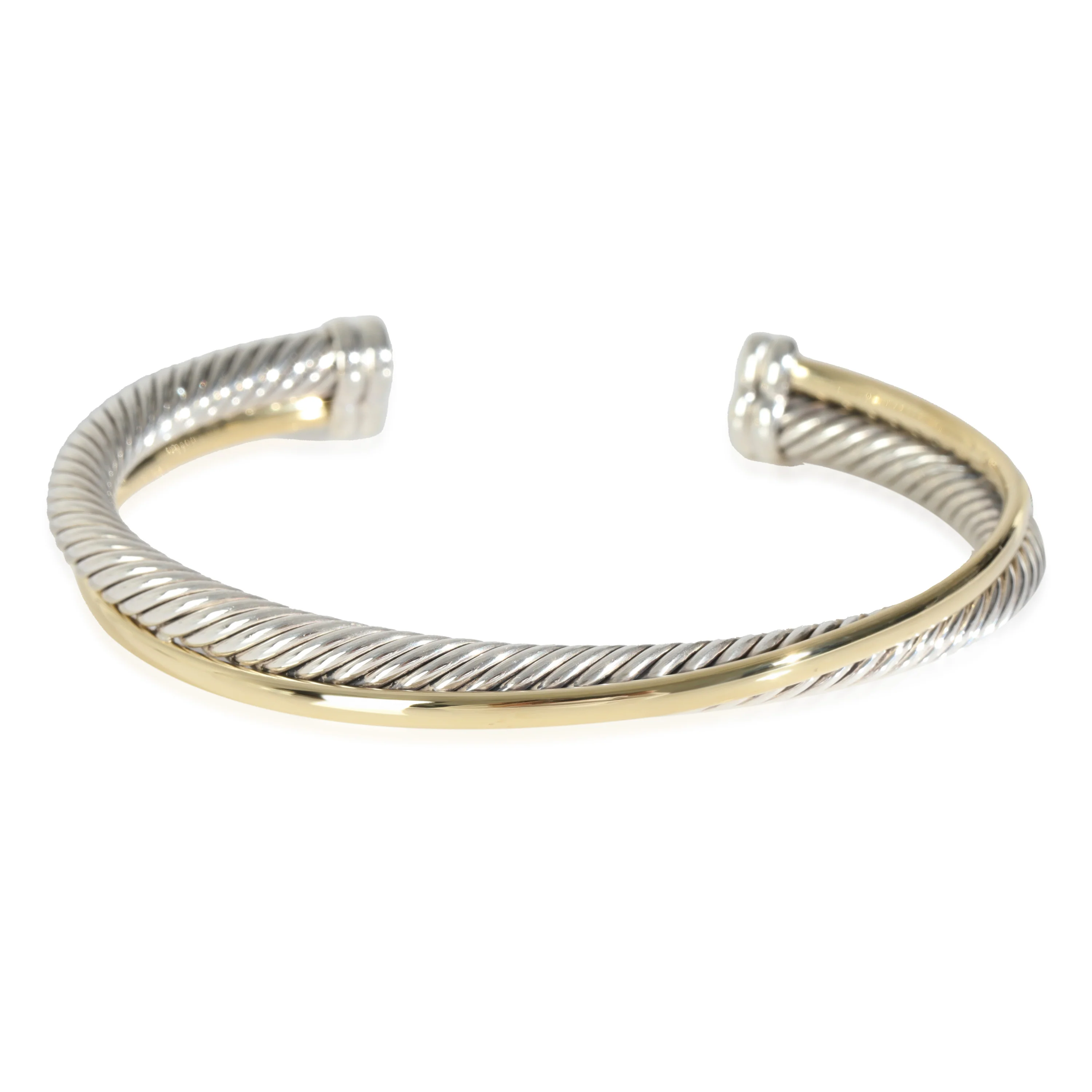 Crossover Bracelet in 18k Yellow Gold/Sterling Silver