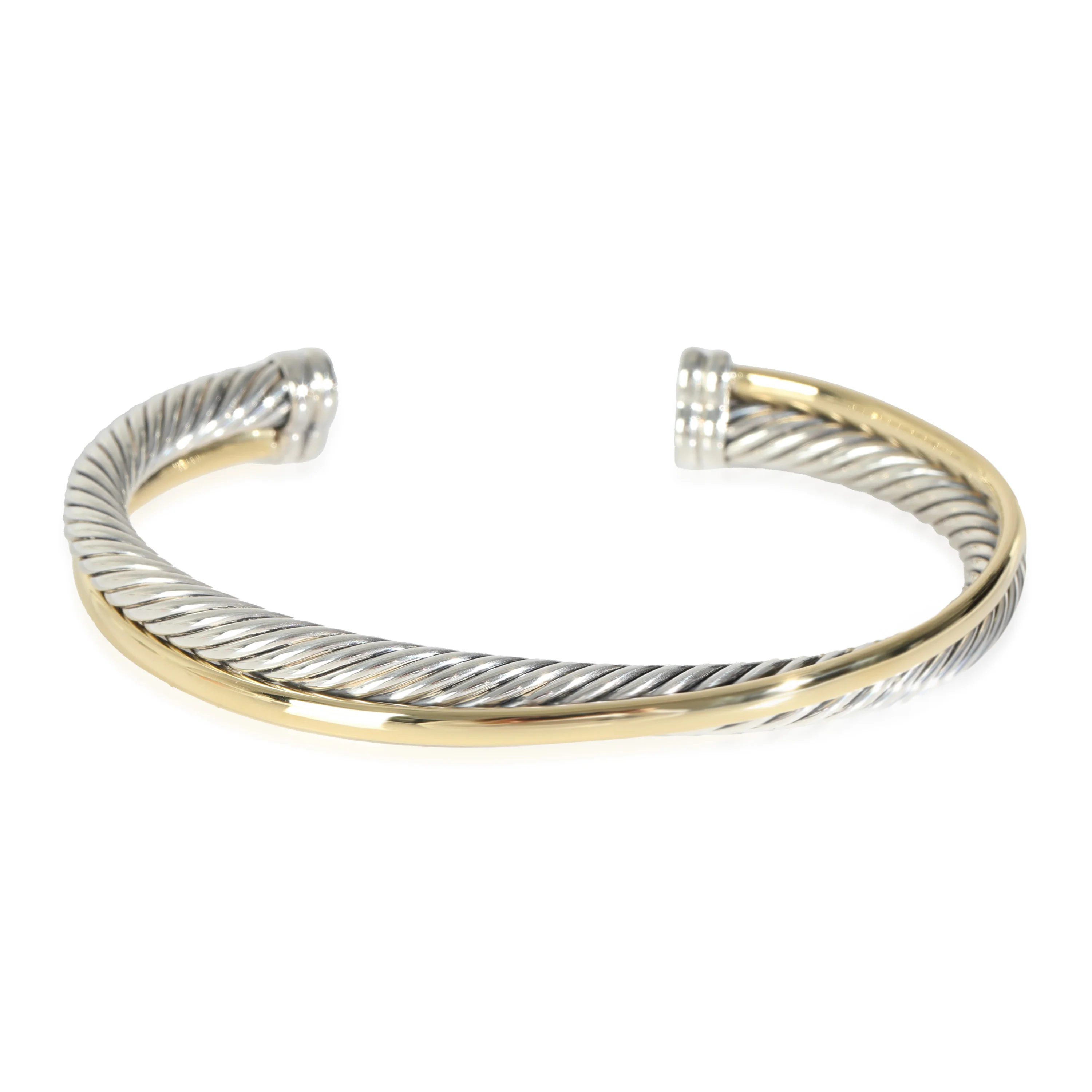 Crossover Bracelet in 18k Yellow Gold/Sterling Silver