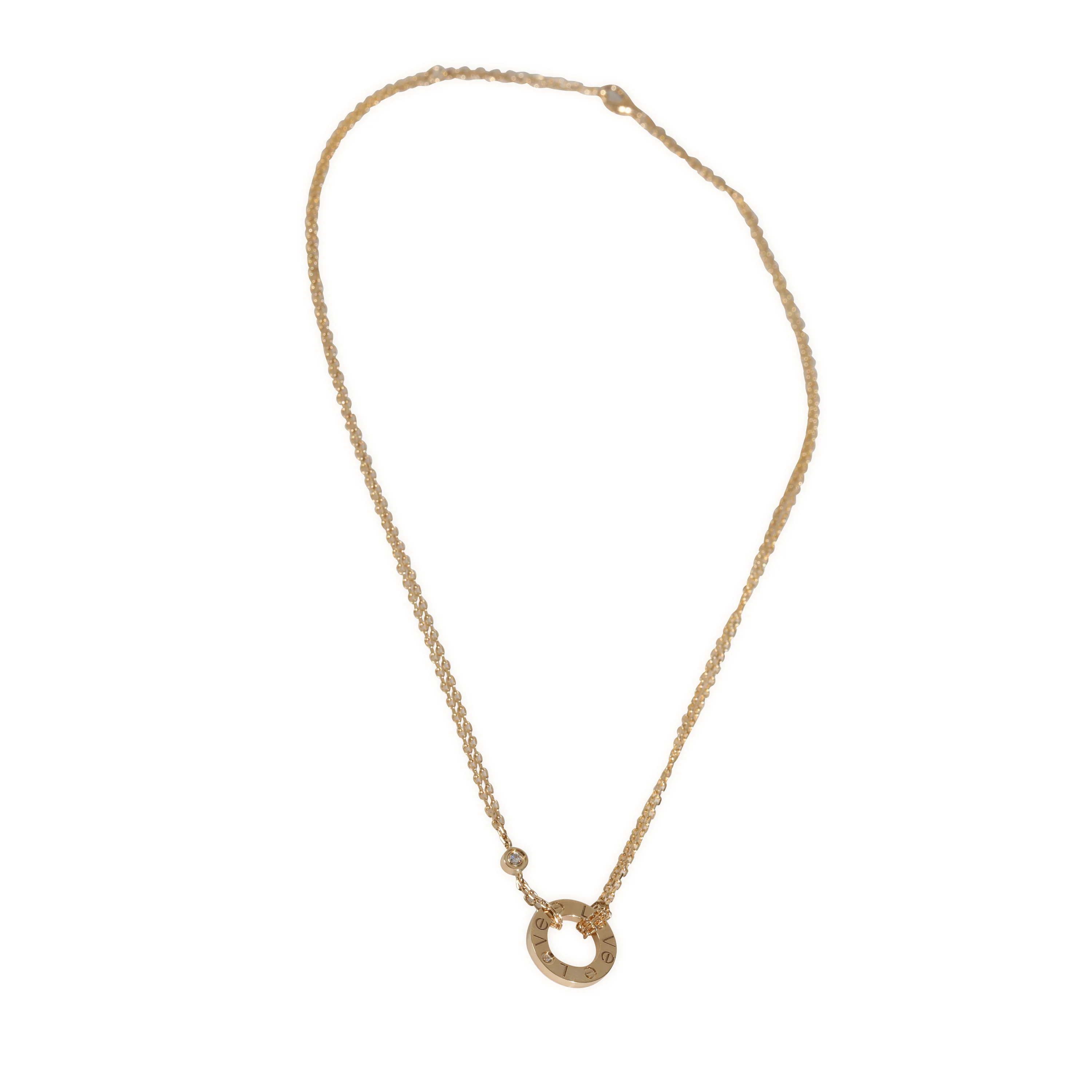 Love Necklace, Diamonds (Yellow Gold) - Image 2