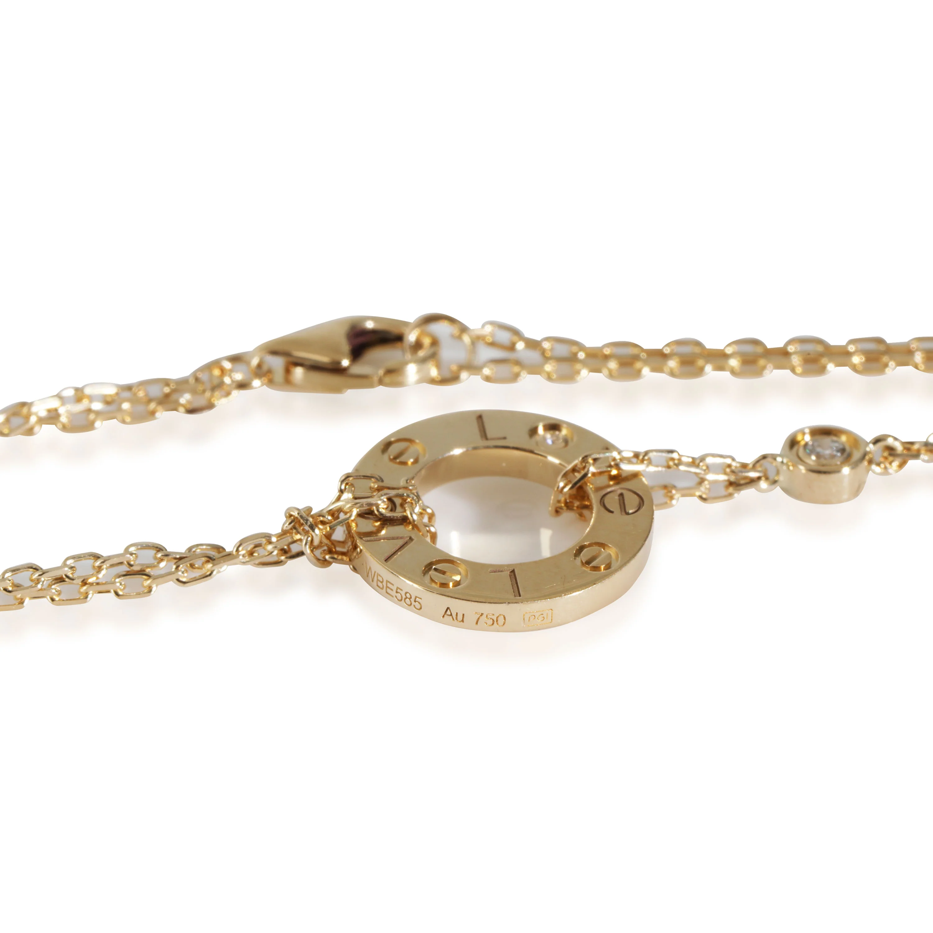 Love Necklace, Diamonds (Yellow Gold) - Image 3