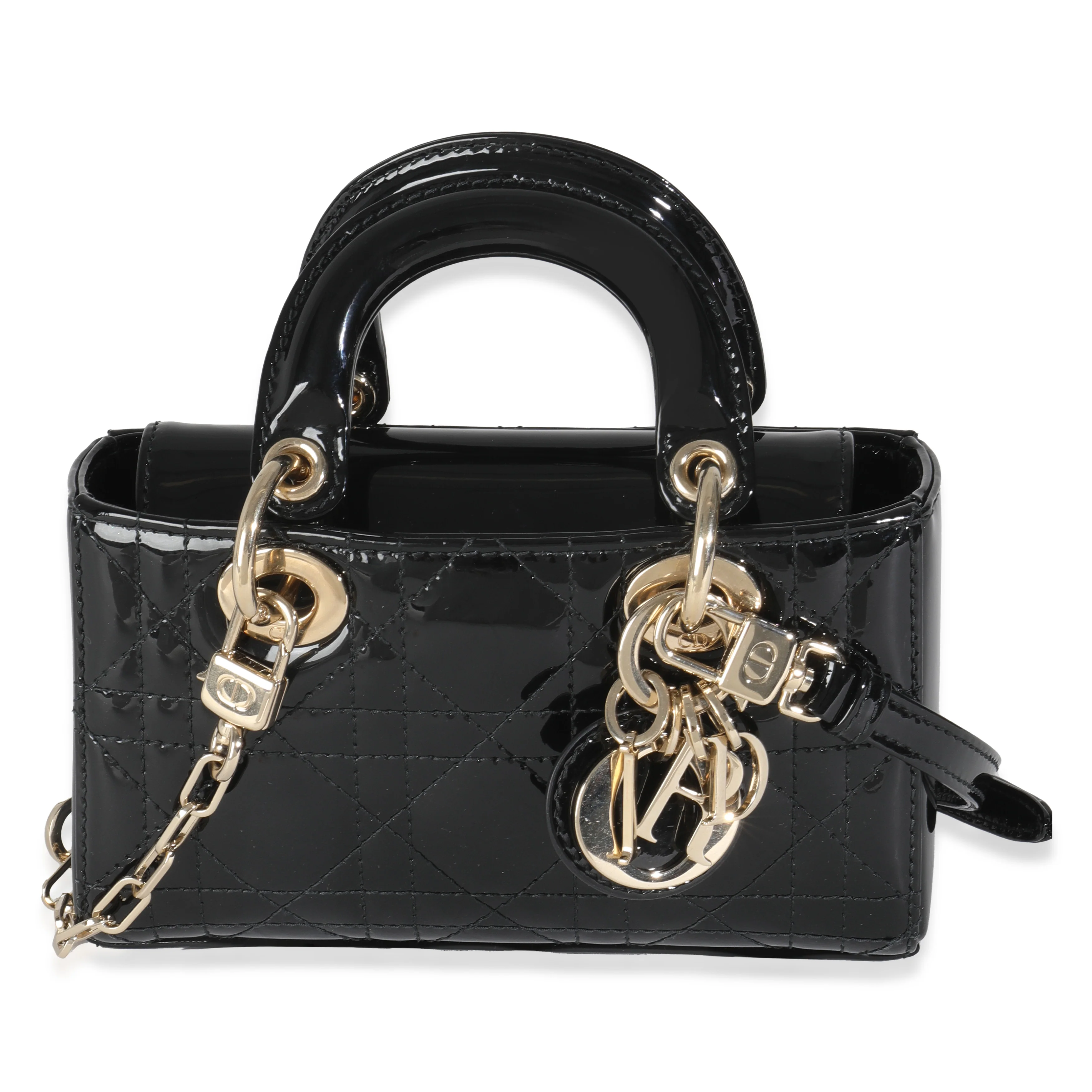 Black Patent Cannage Micro D-Joy