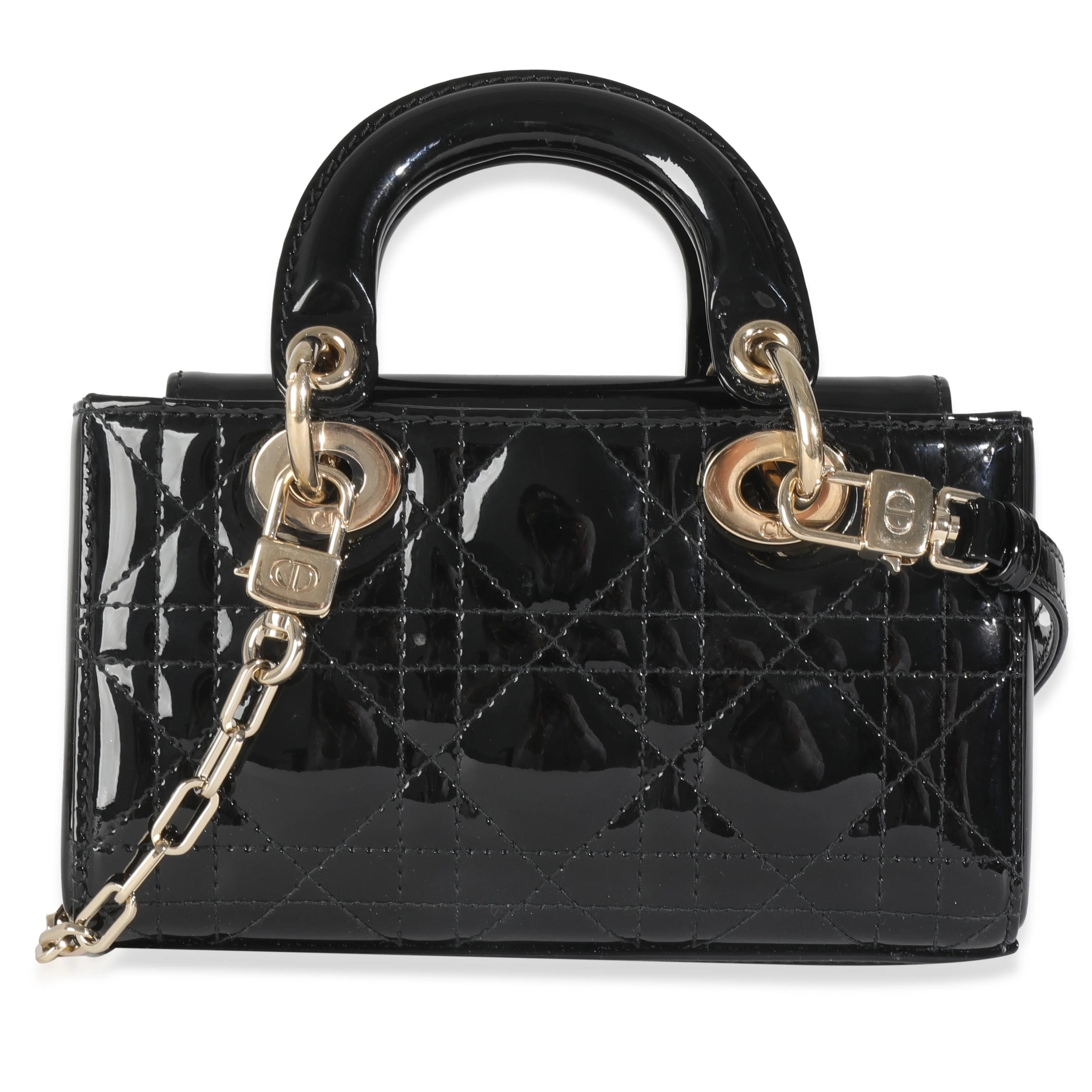 Black Patent Cannage Micro D-Joy - Image 4