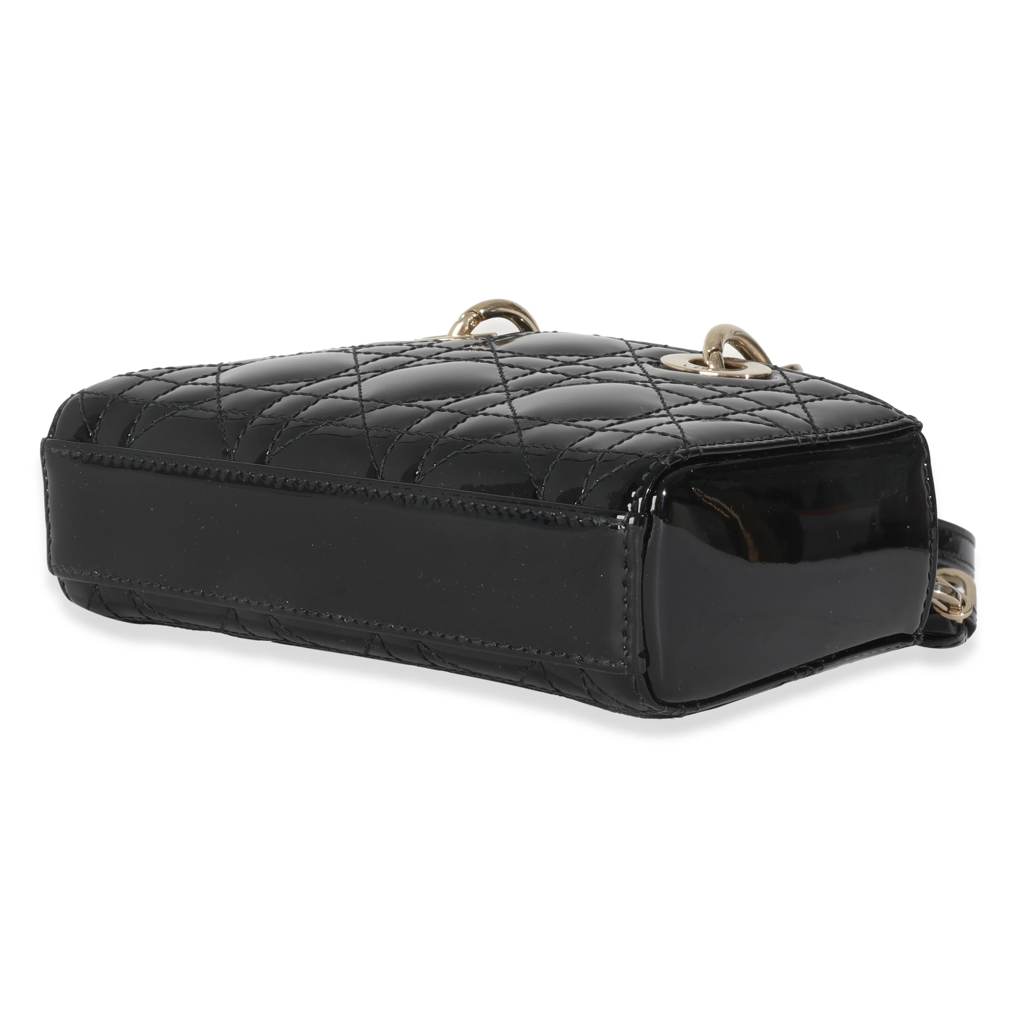 Black Patent Cannage Micro D-Joy - Image 6