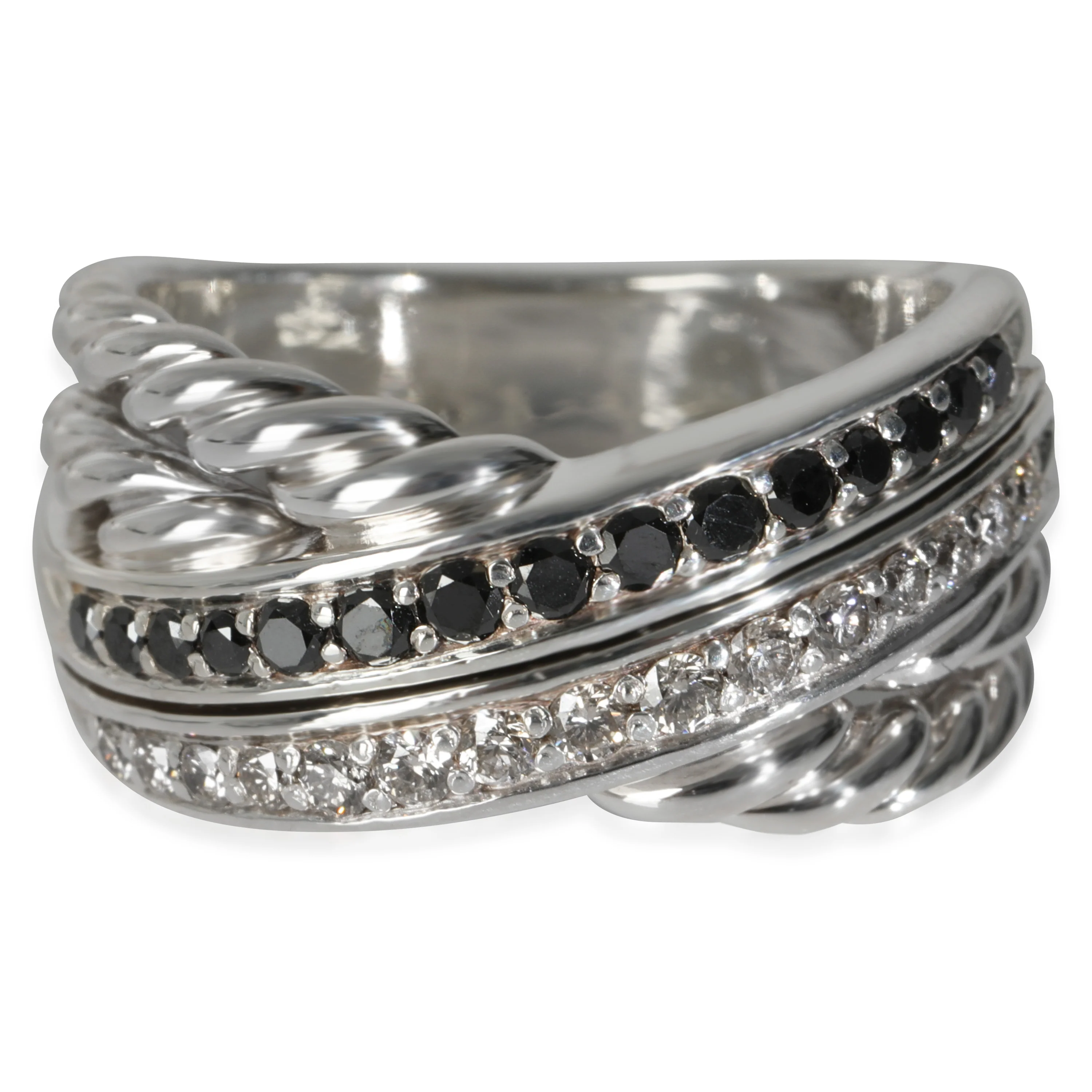 Sterling Silver Crossover Ring
