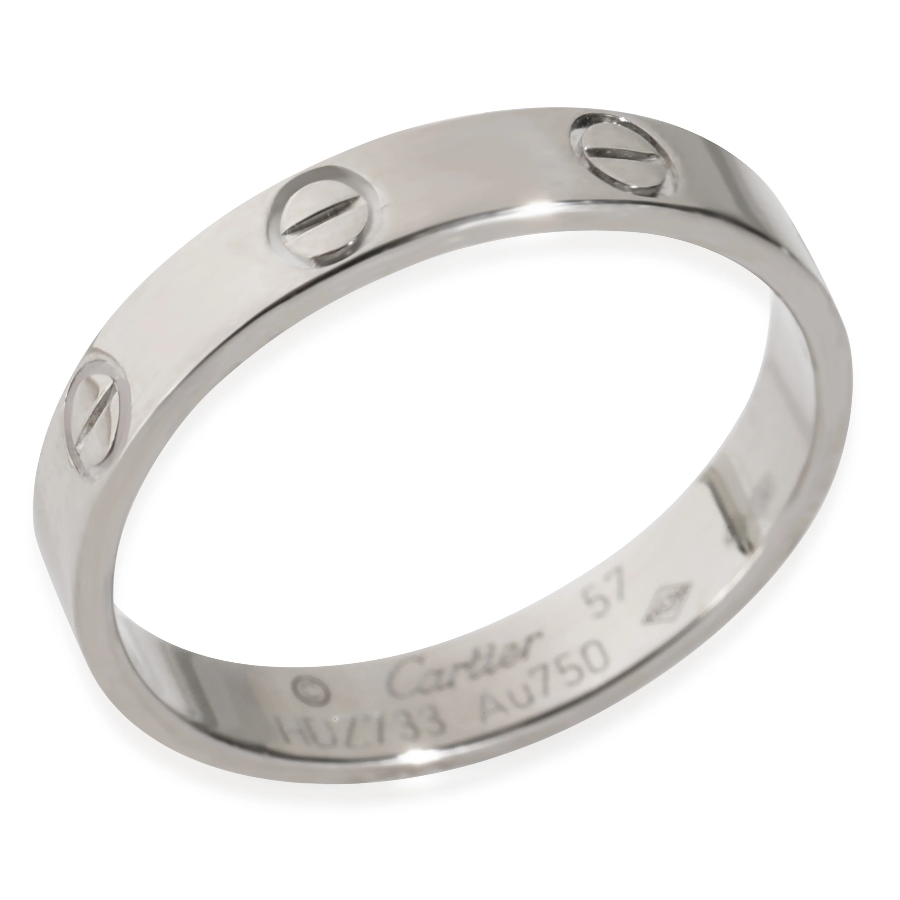 White Gold Small Model Love Ring - Image 2