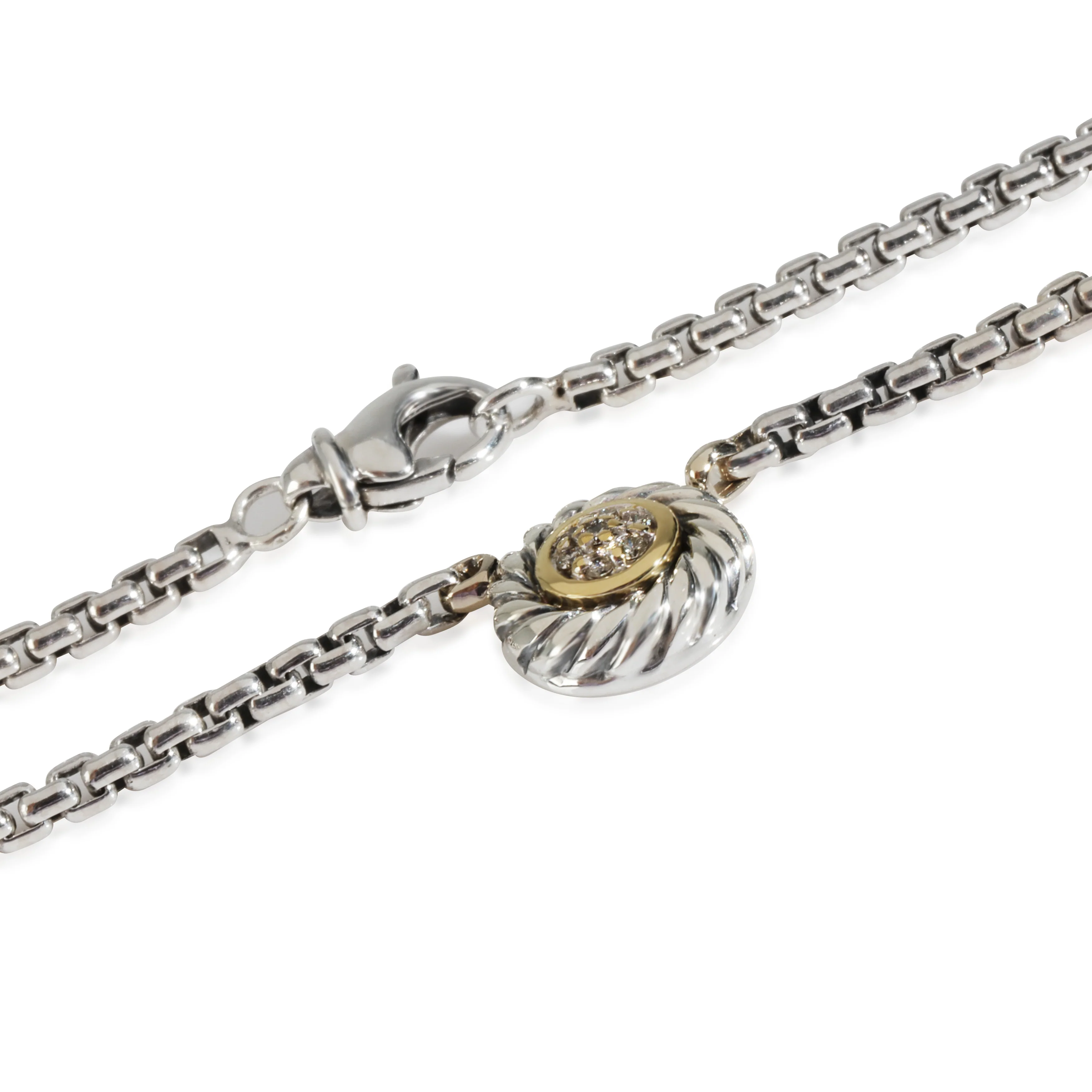 Yellow Gold & Sterling Silver  Cookie Necklace - Image 3