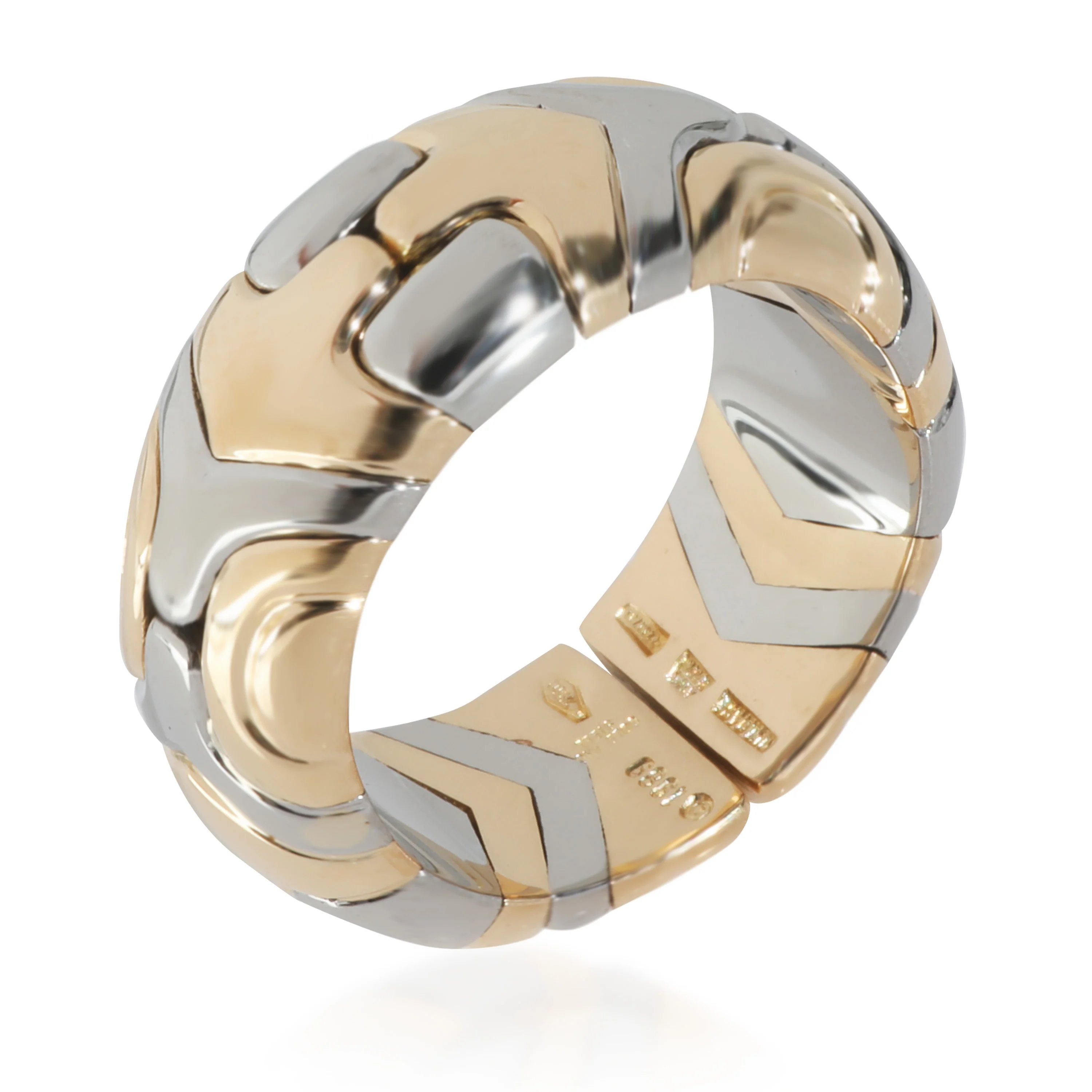 Yellow Gold & Steel  Alveare Flexible Ring - Image 3