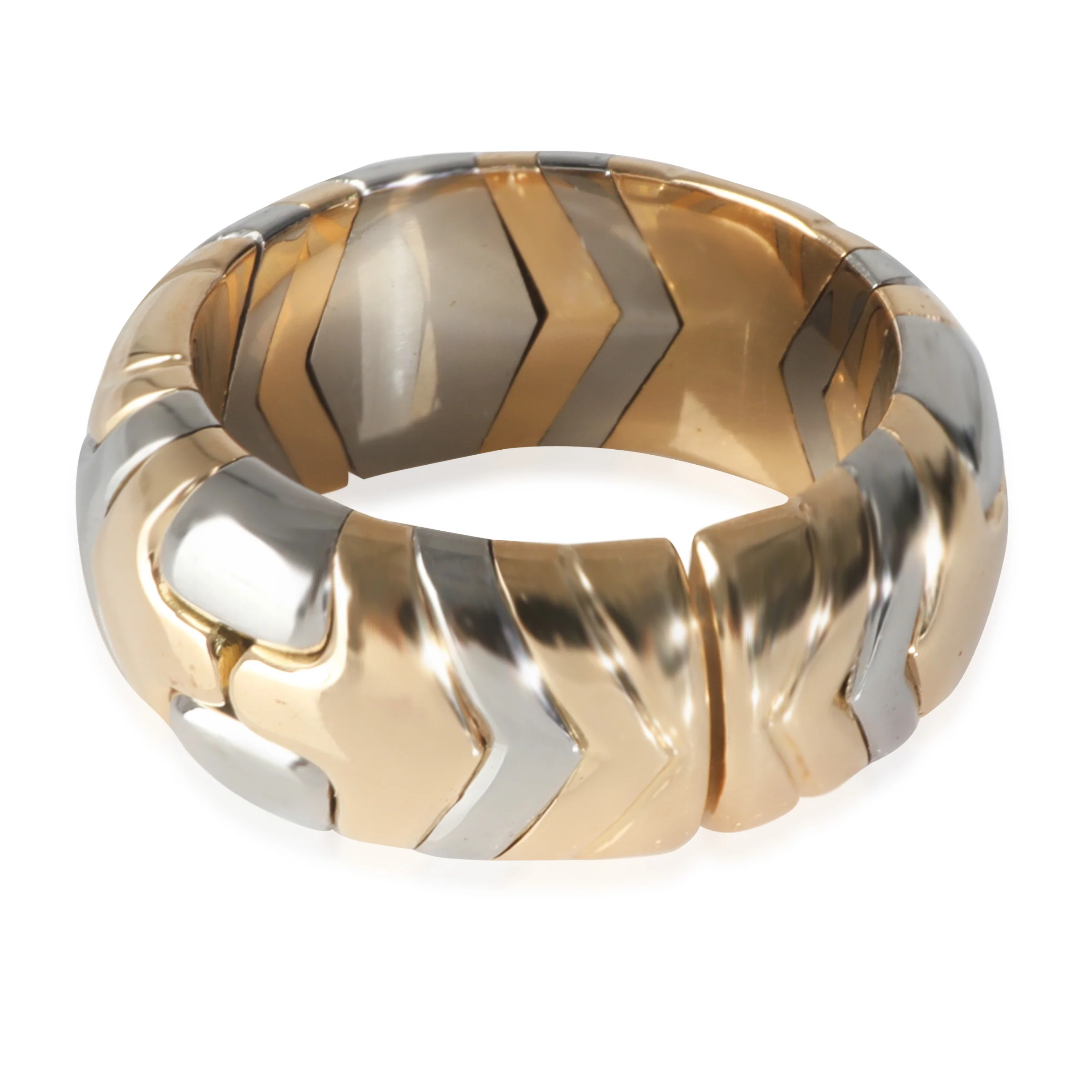 Yellow Gold & Steel  Alveare Flexible Ring - Image 4