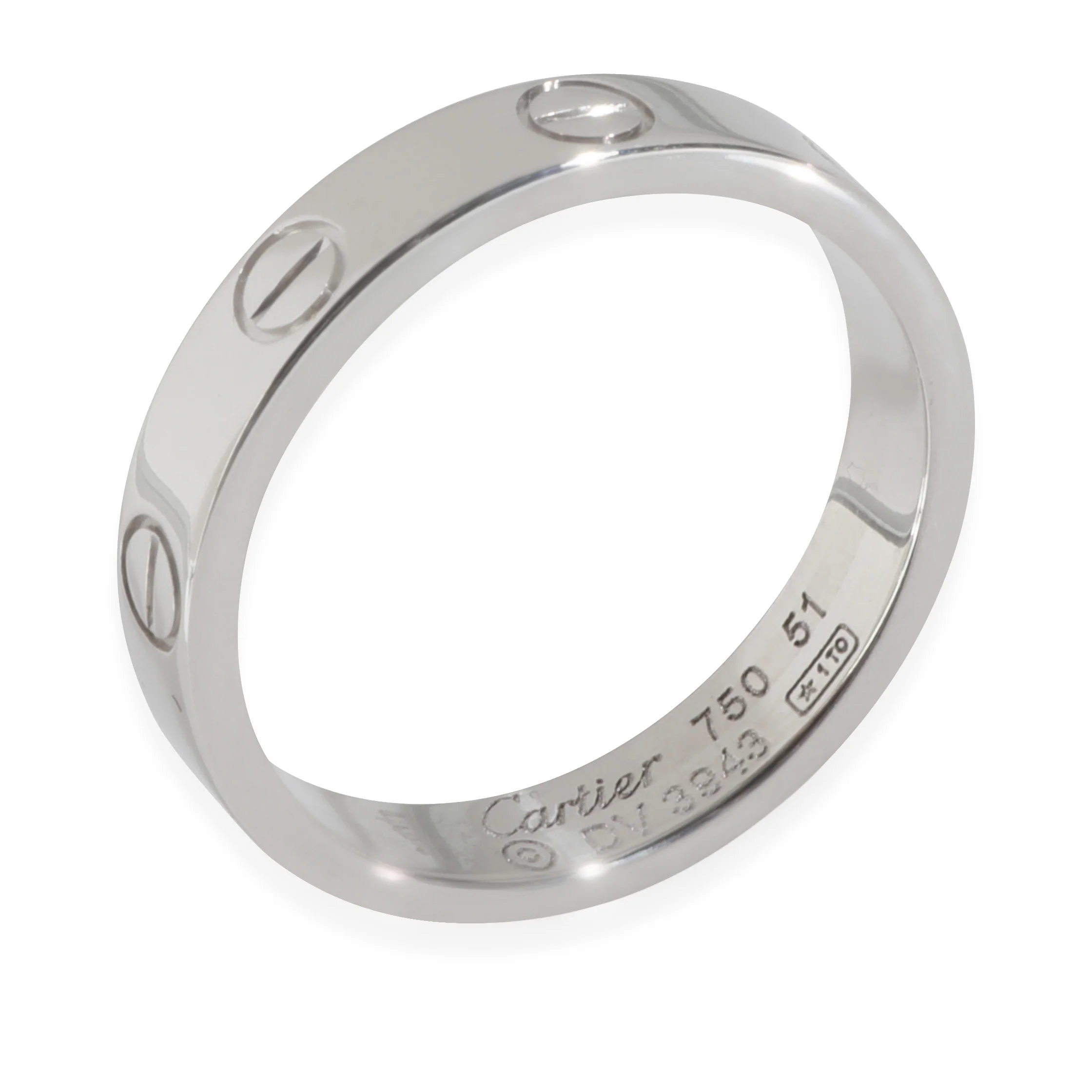 White Gold Small Model Love Ring - Image 2
