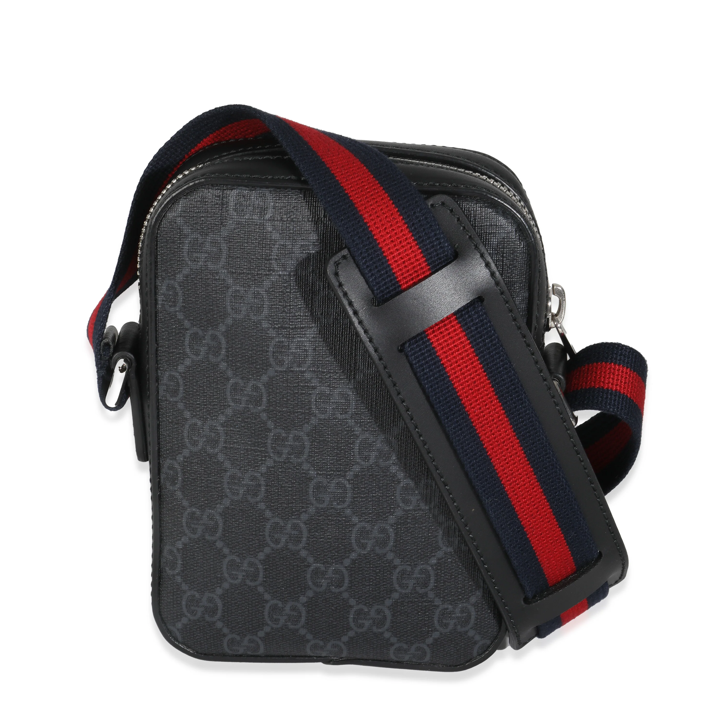 Black GG Supreme Canvas Small Messenger - Image 4