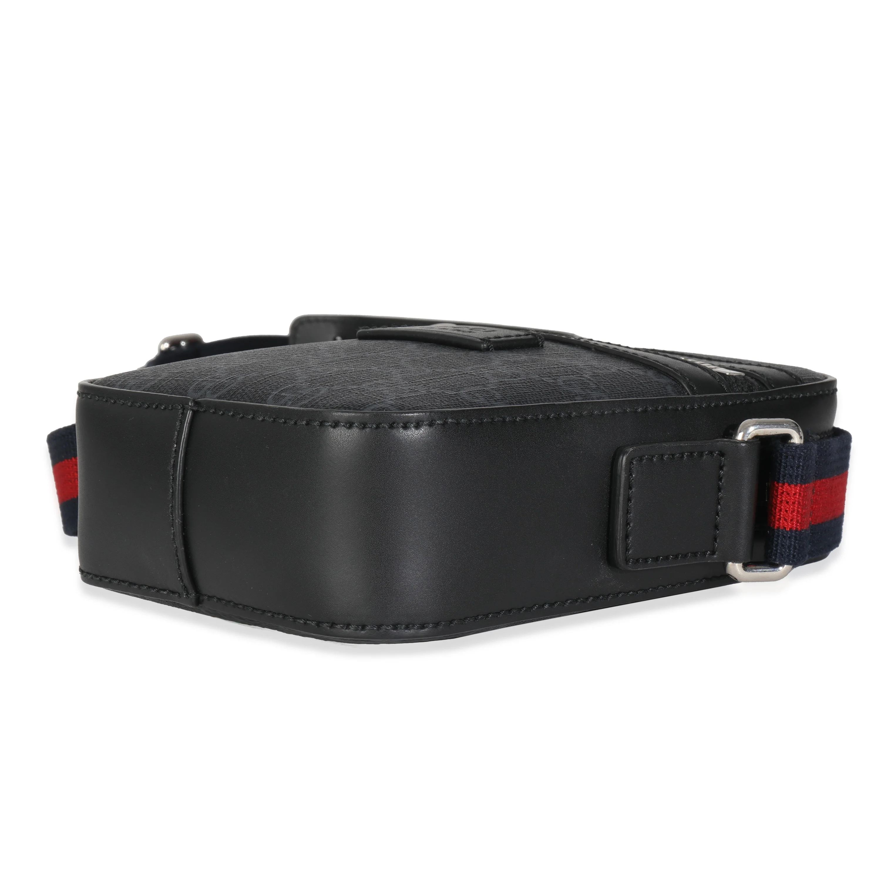 Black GG Supreme Canvas Small Messenger - Image 7
