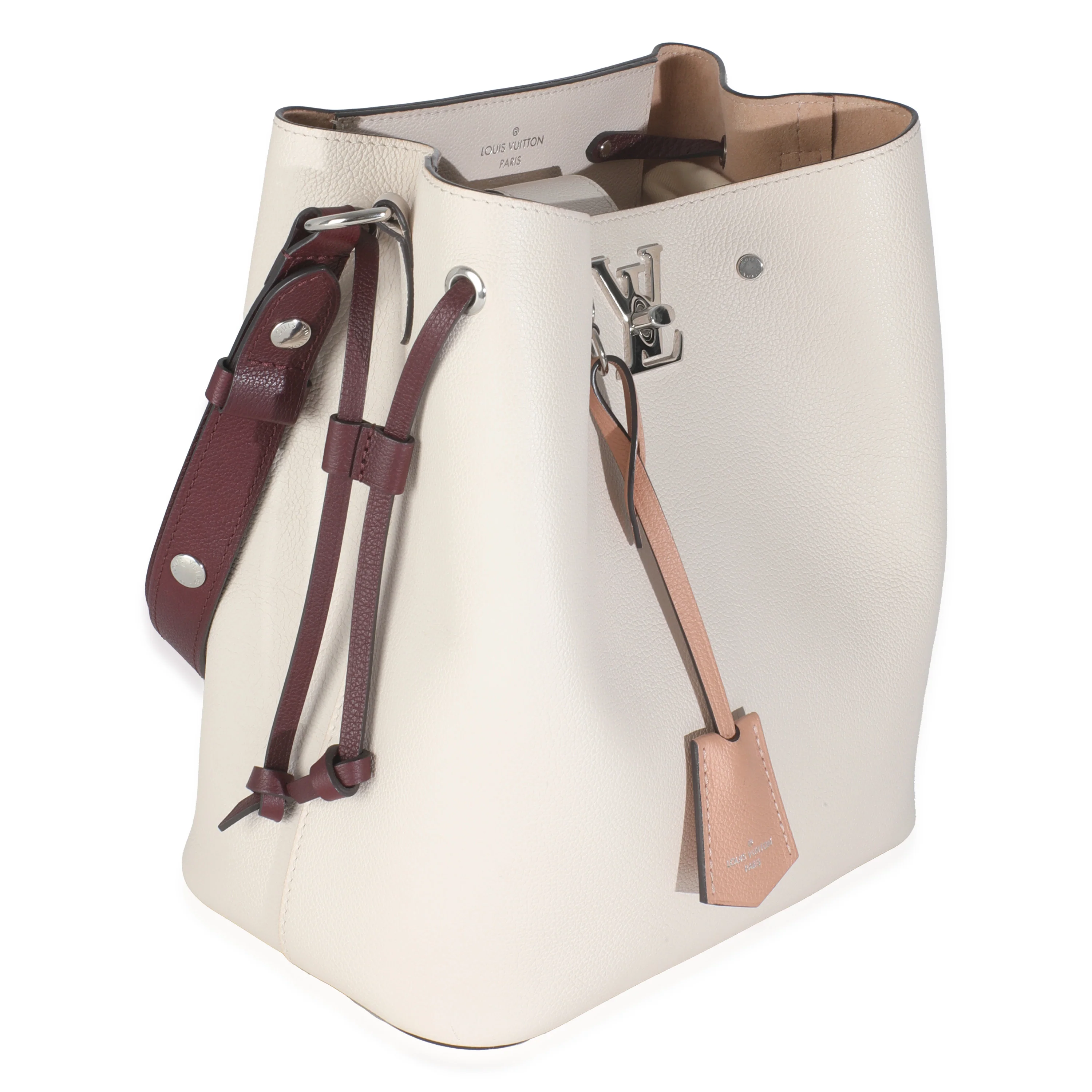 Soie Quartz Calla Calfskin Lockme Bucket Bag - Image 3