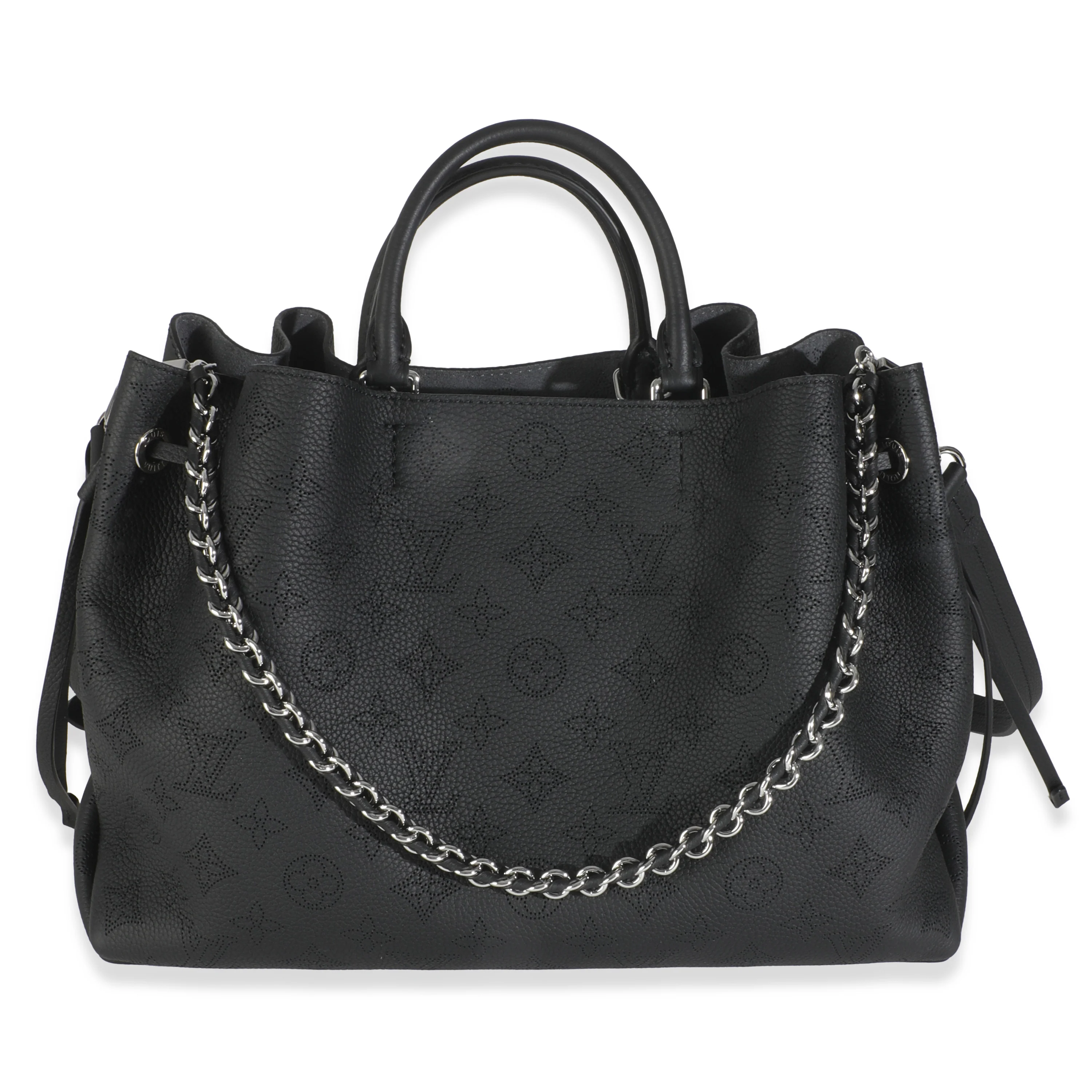 Black Monogram Mahina Bella Tote - Image 4