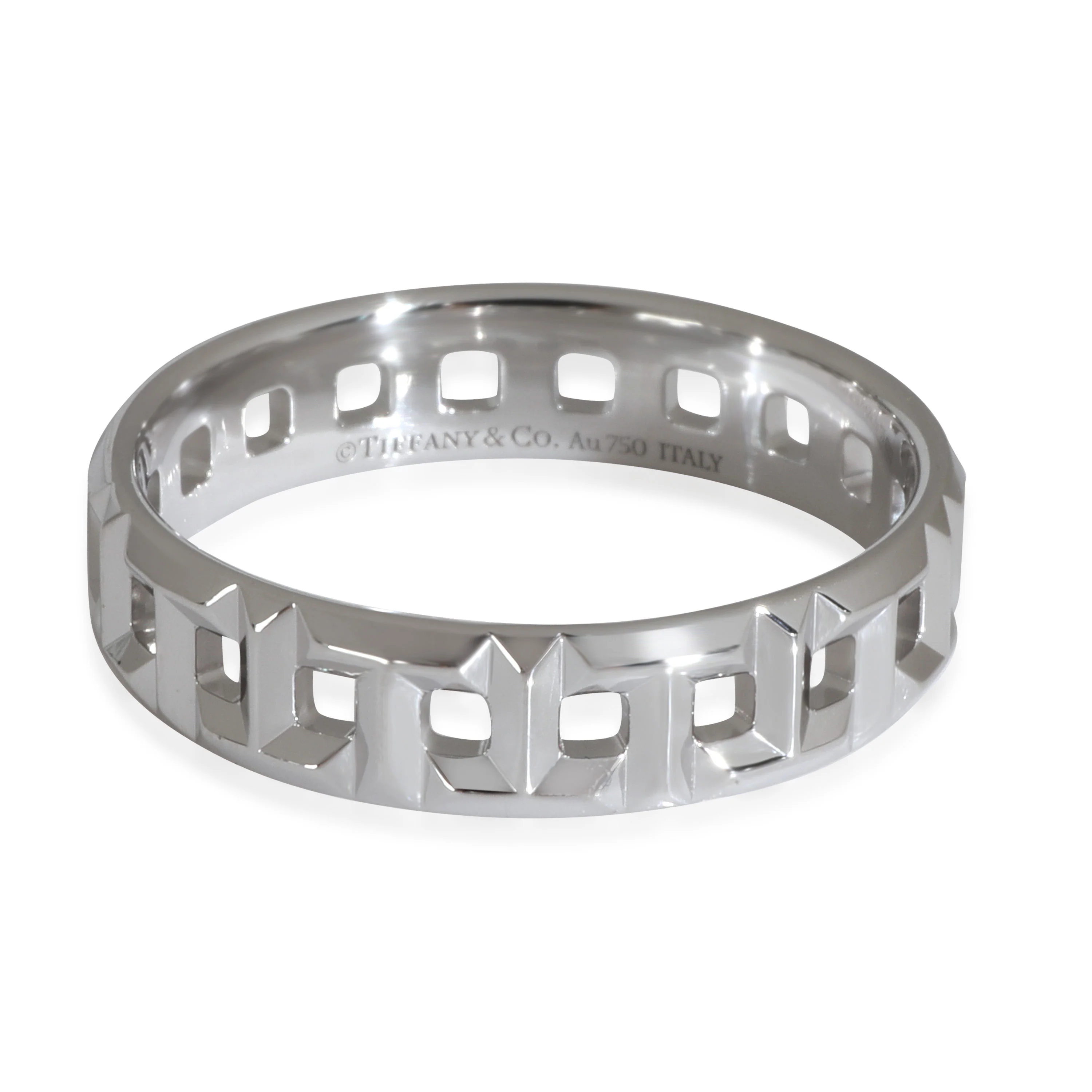 White Gold  Tiffany T True Wide Ring
