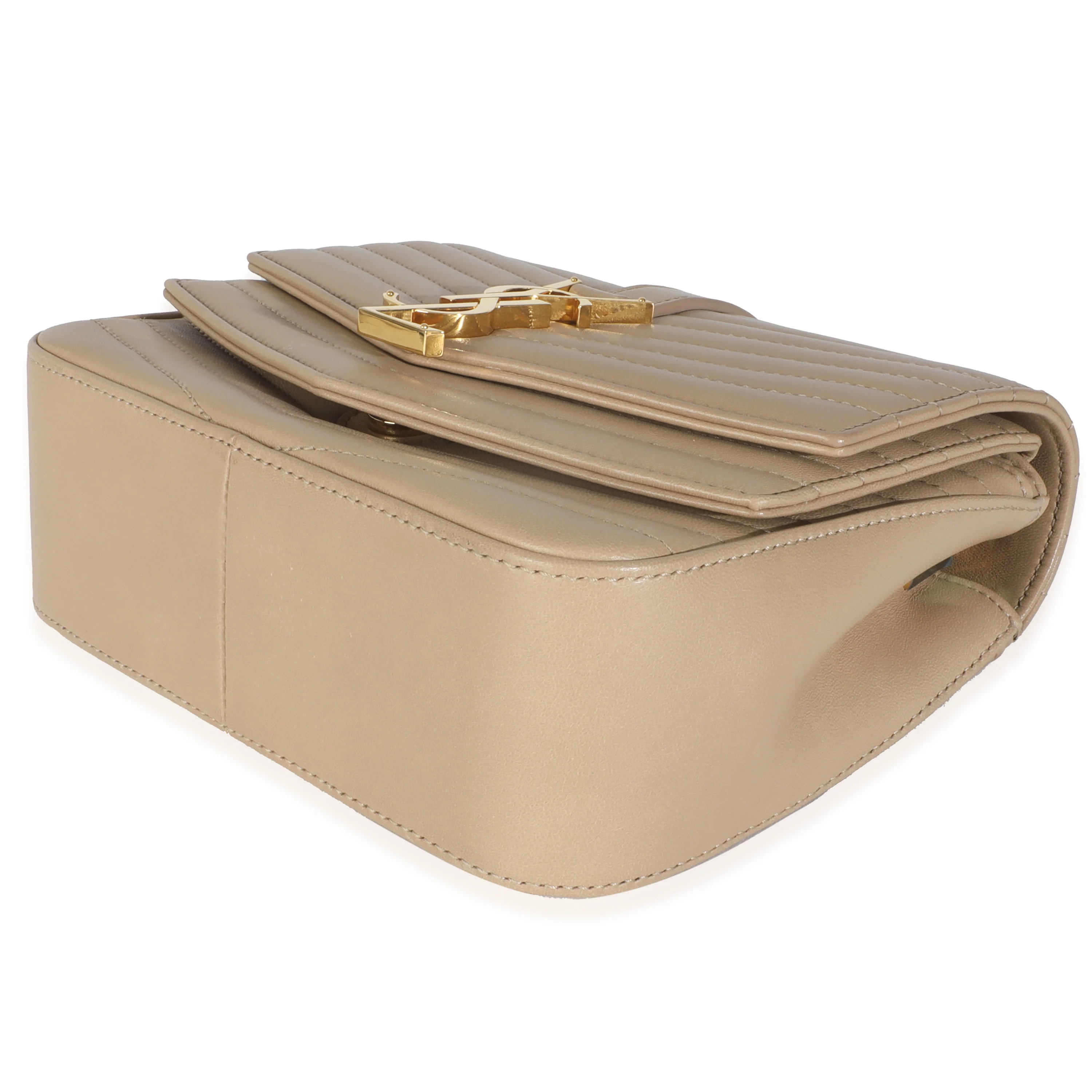 Beige Chevron Quilted Lambskin Mini Sulpice - Image 6