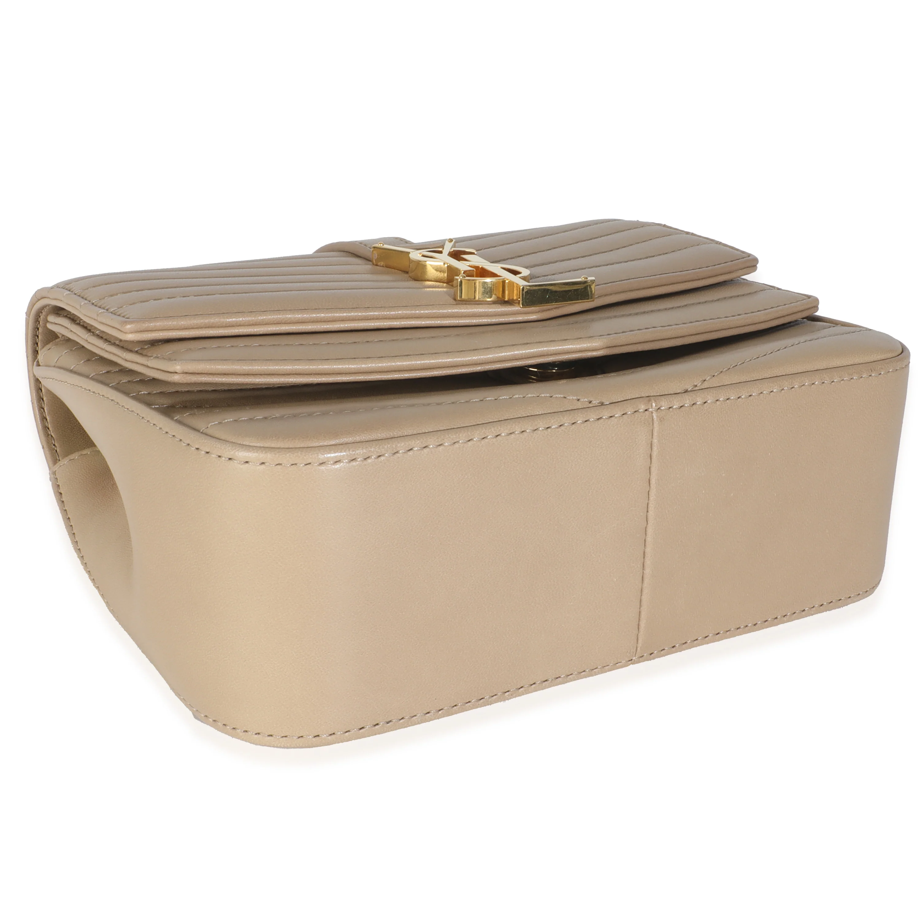 Beige Chevron Quilted Lambskin Mini Sulpice - Image 7