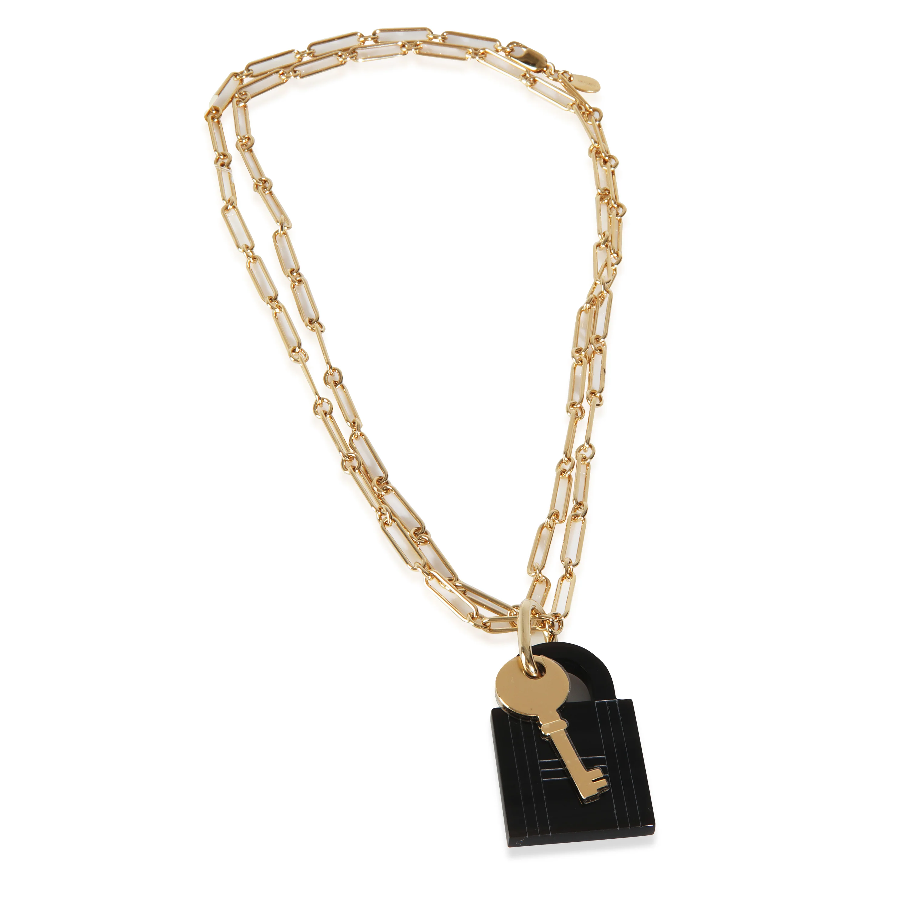 Gold-Plated  Amulette Padlock Pendant - Image 2