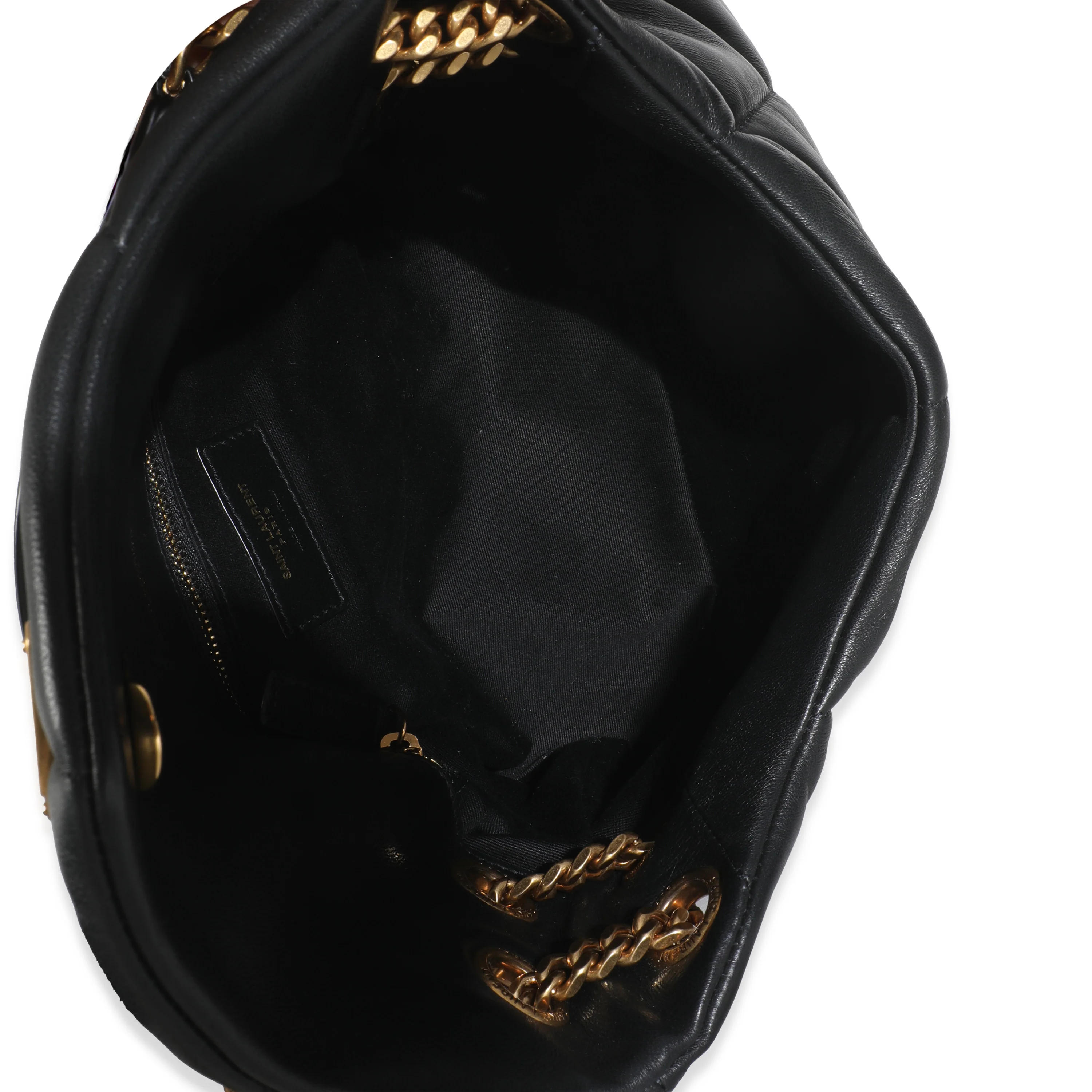 Black Quilted Nappa Small Loulou Puffer - Image 9