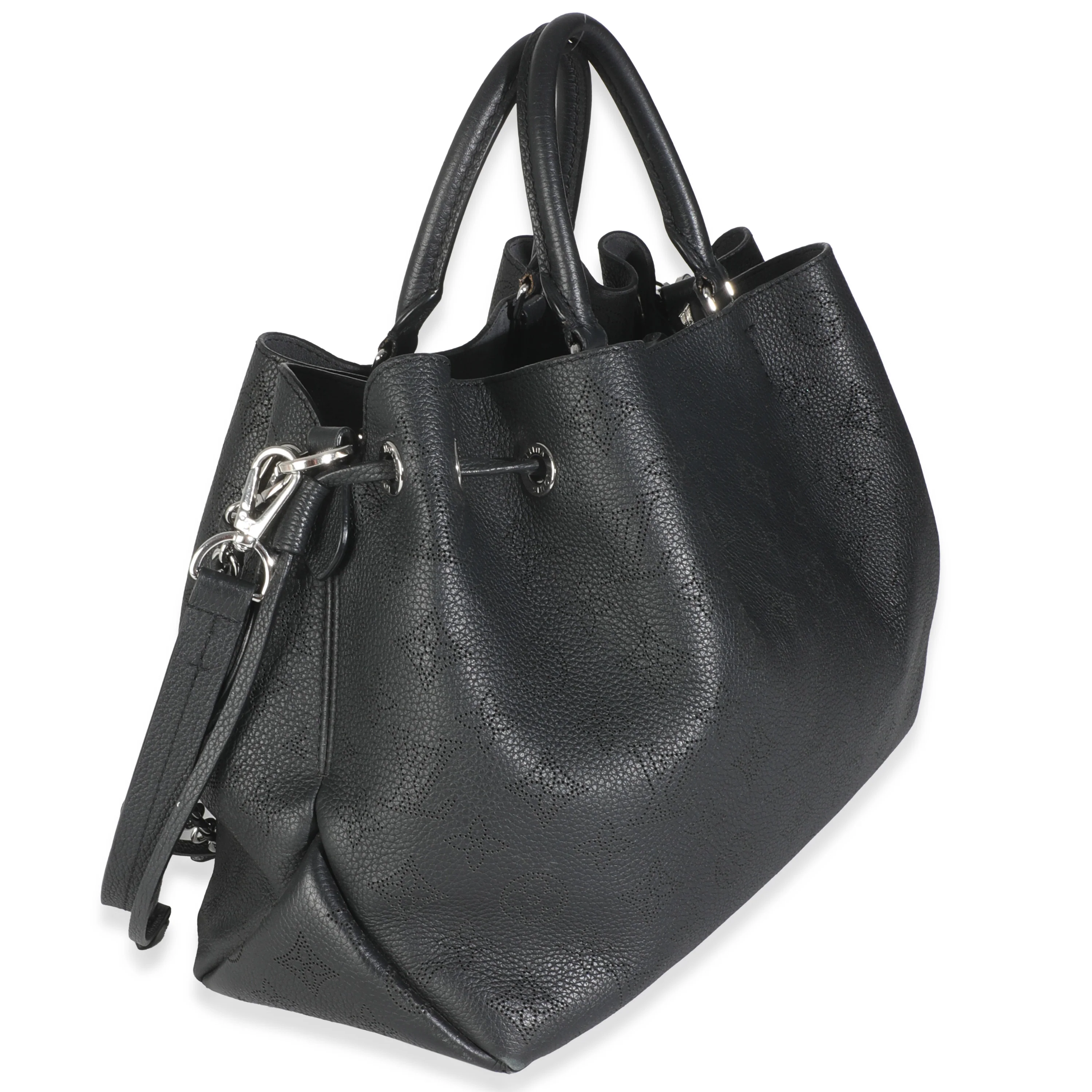 Black Monogram Mahina Bella Tote - Image 4