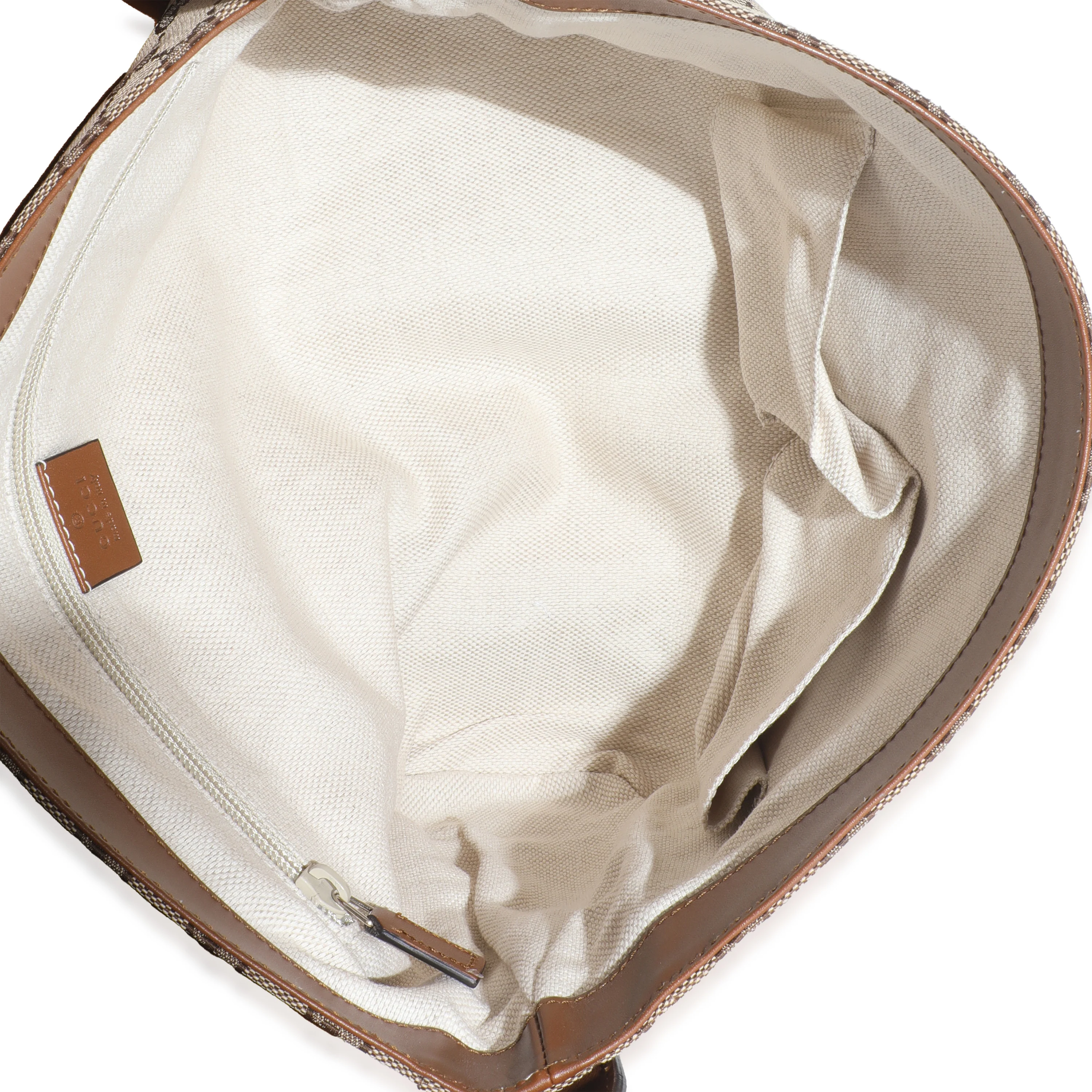 Beige GG Canvas Messenger Bag - Image 9