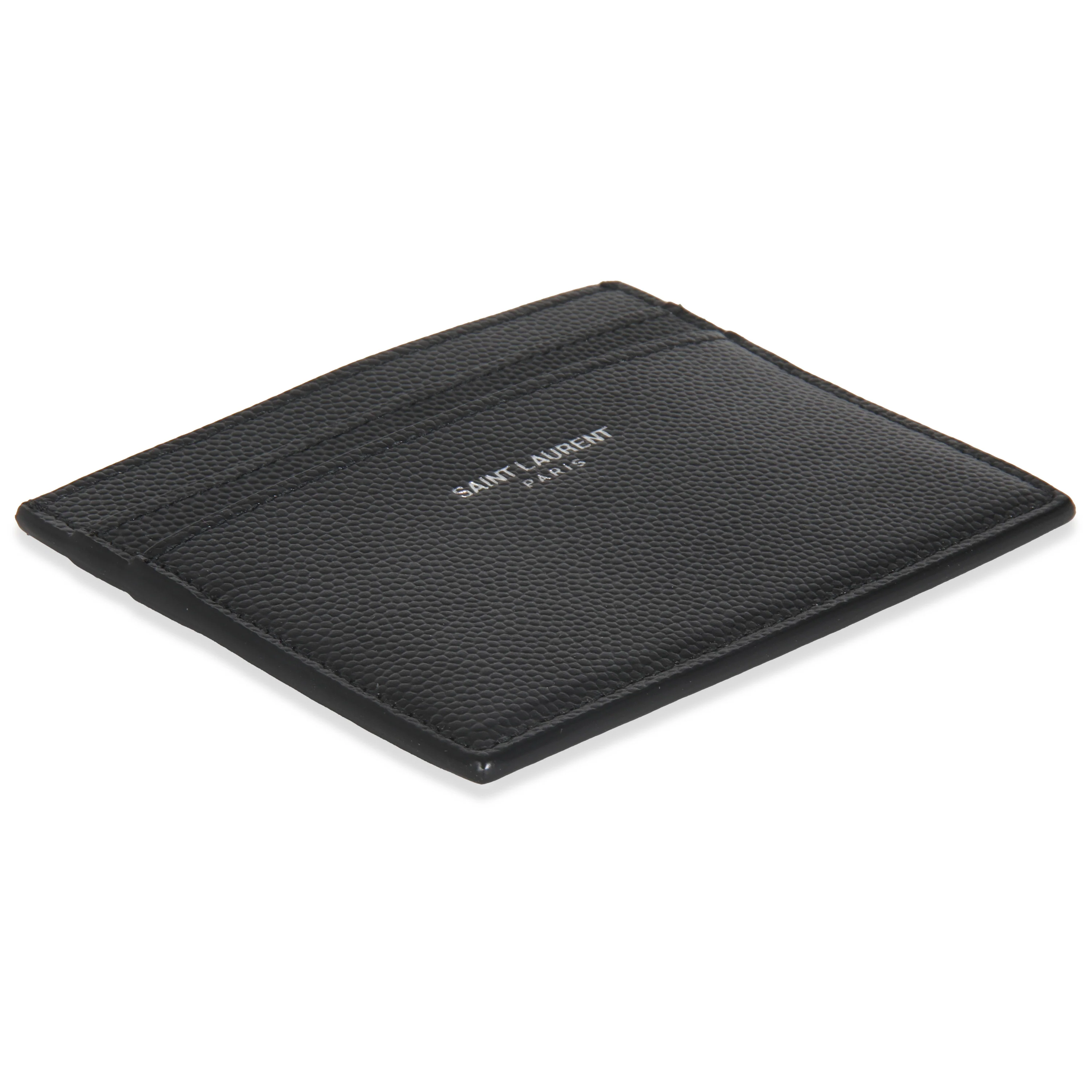 Black Grain De Poudre Card Case - Image 6