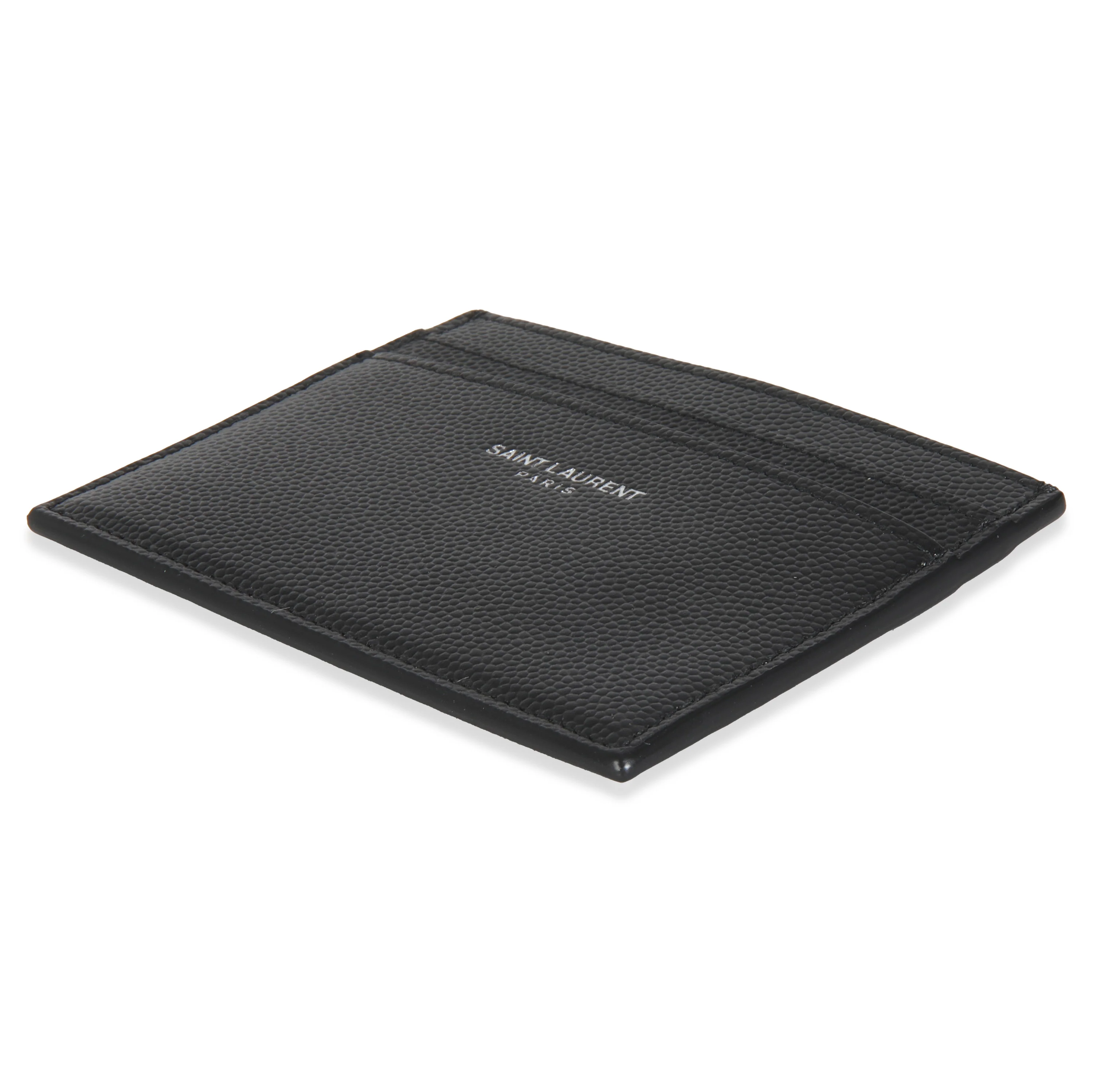 Black Grain De Poudre Card Case - Image 7