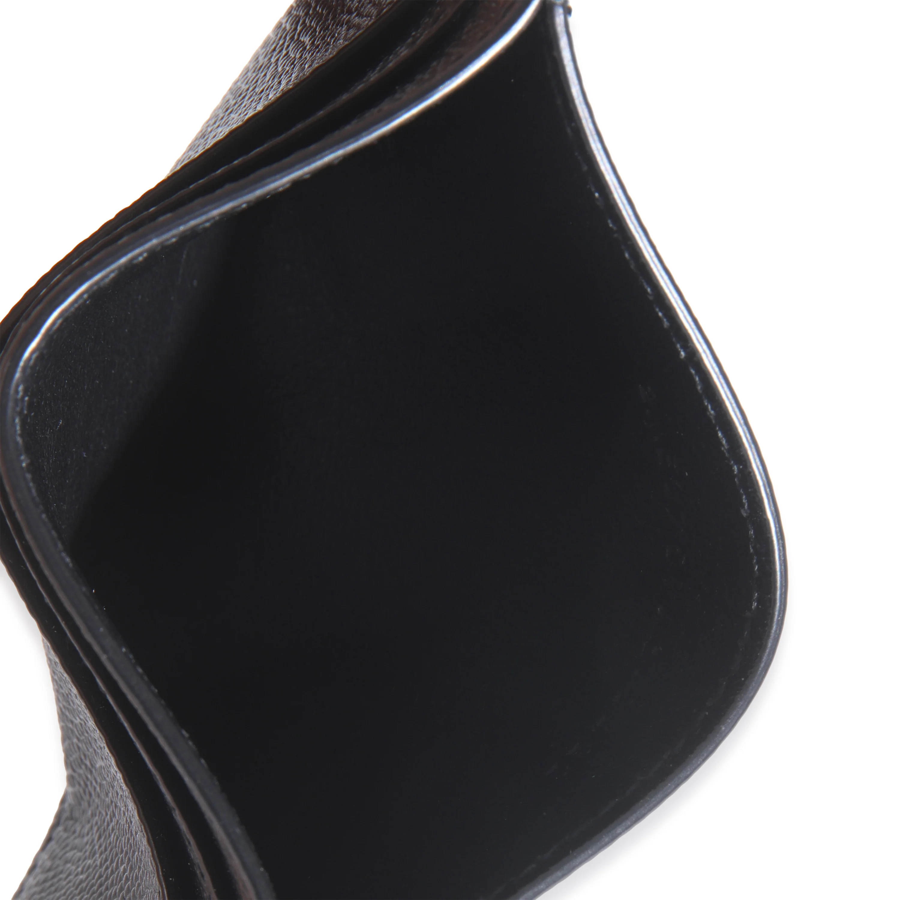 Black Grain De Poudre Card Case - Image 8